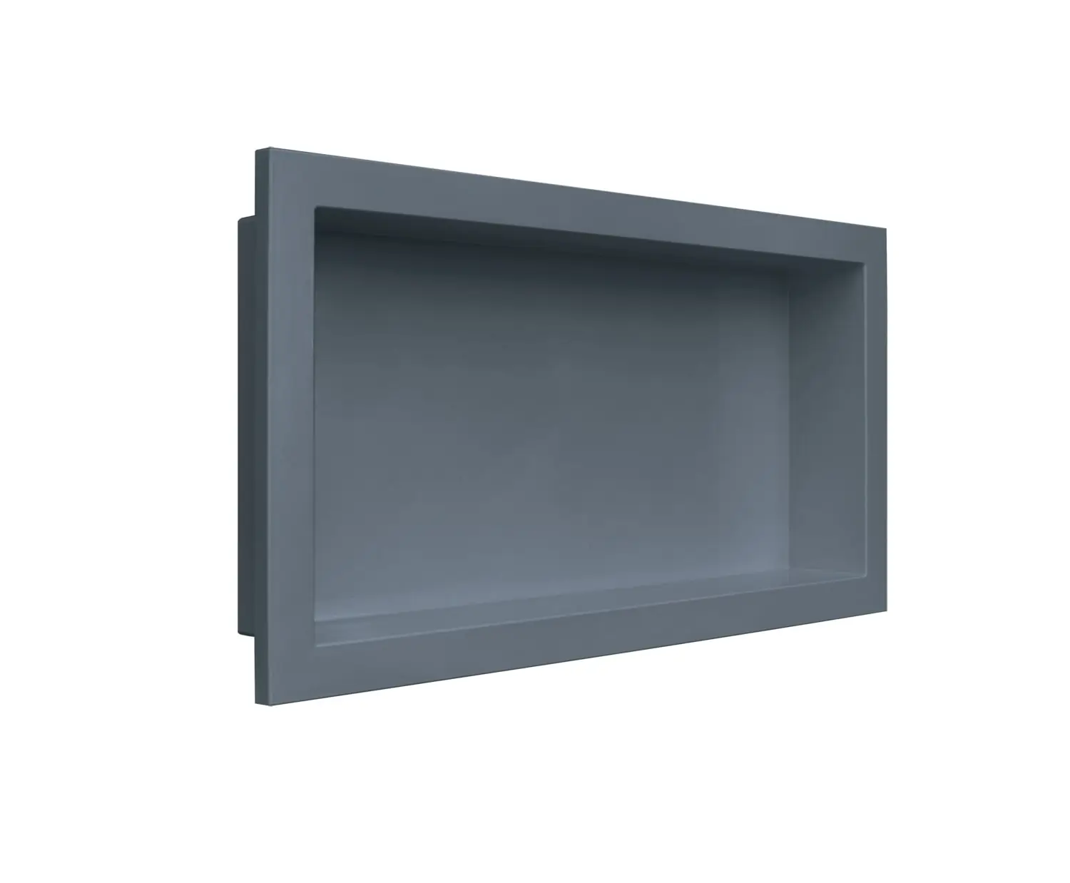 Nicho para Banheiro Plástico Cinza Chumbo 33x63x8cm Metasul