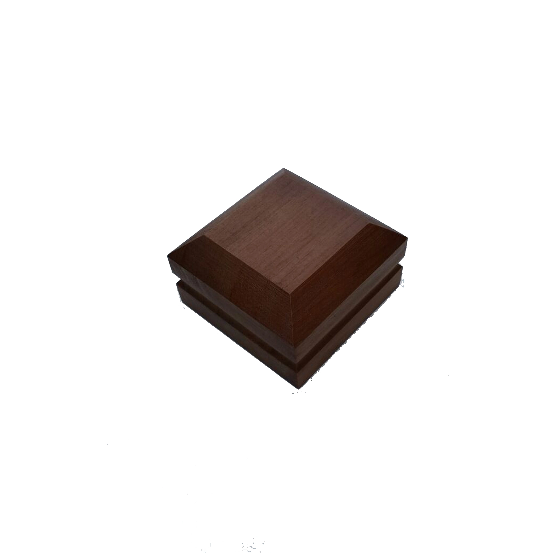 Pirâmide Liso Madeira Imbuia 7,8x7,8cm Tarimatã