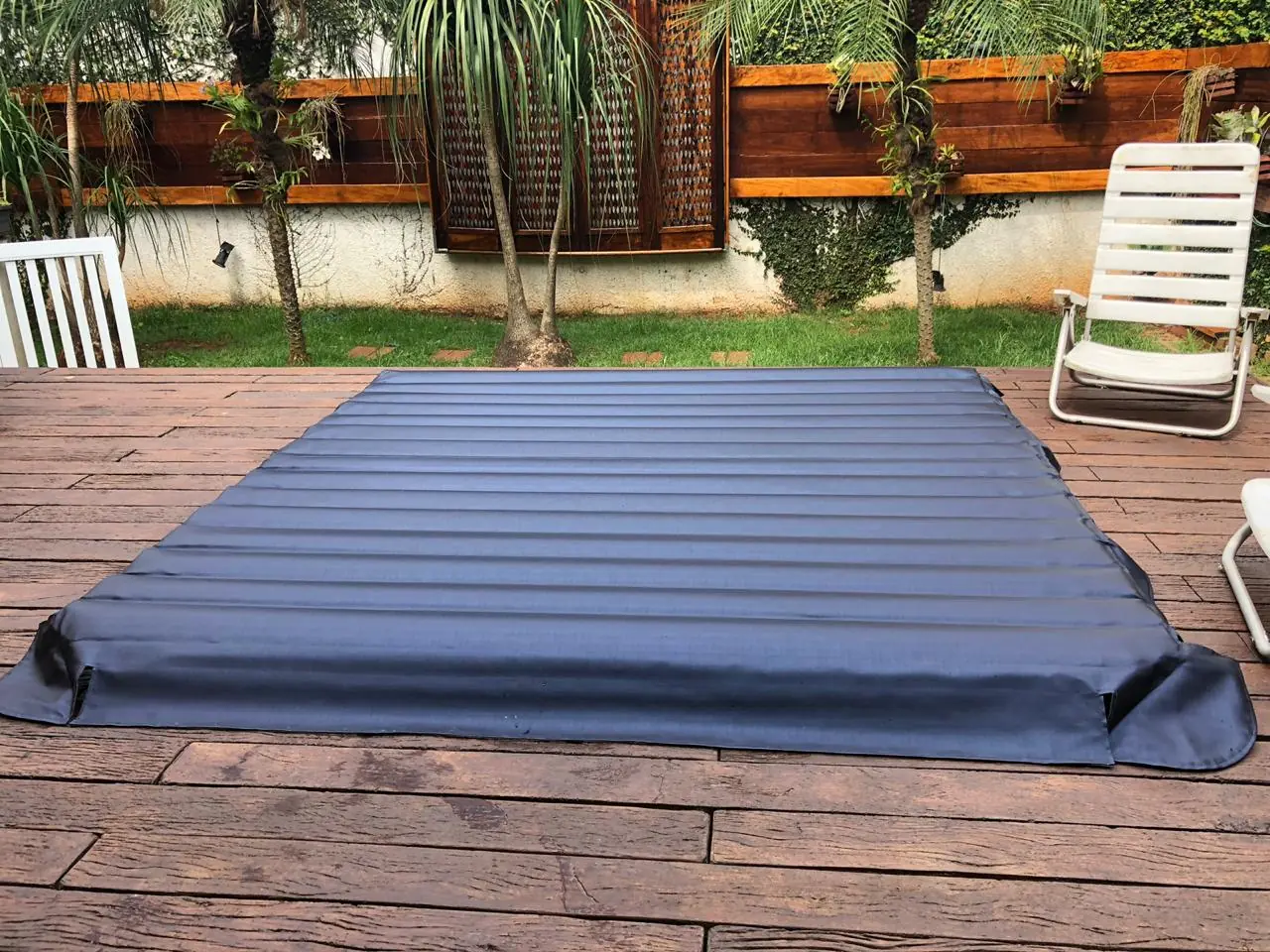 Capa Térmica para SPA Retangular Minispa Vip 193x100cm Azul Capa Spa