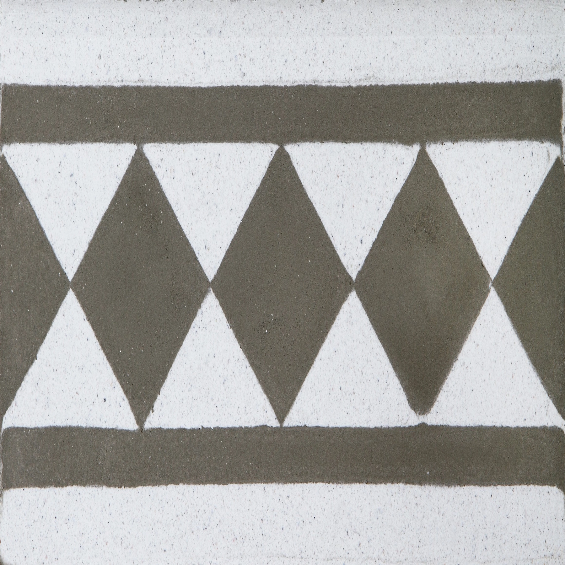 Ladrilho Hidráulico Faixa Cubos Cinza E Branco 10x20cm Oficina Yby