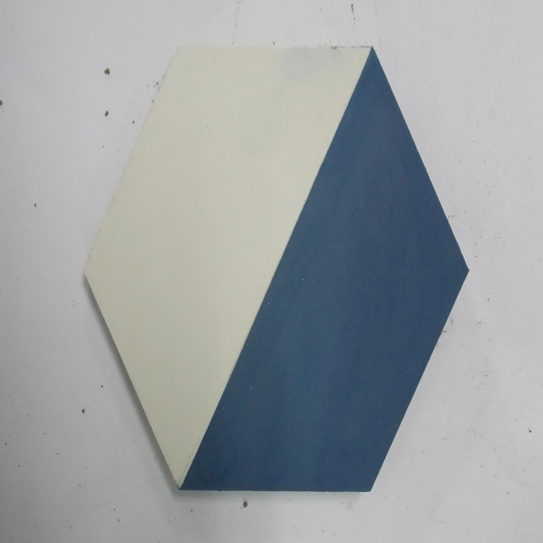 Ladrilho Hidráulico Hexagonal Catan Azul E Branco 18x21cm Oficina Yby