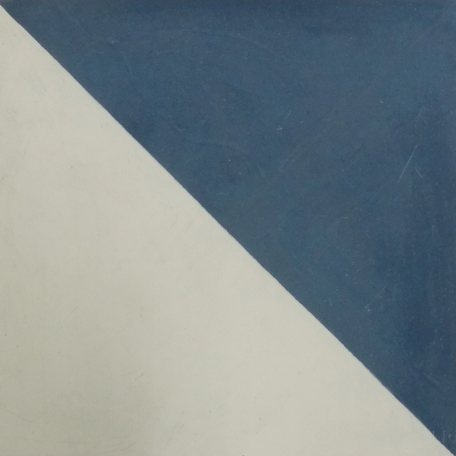Ladrilho Hidráulico Quadrado Bandeira Azul E Branco 20x20cm Oficina Yby