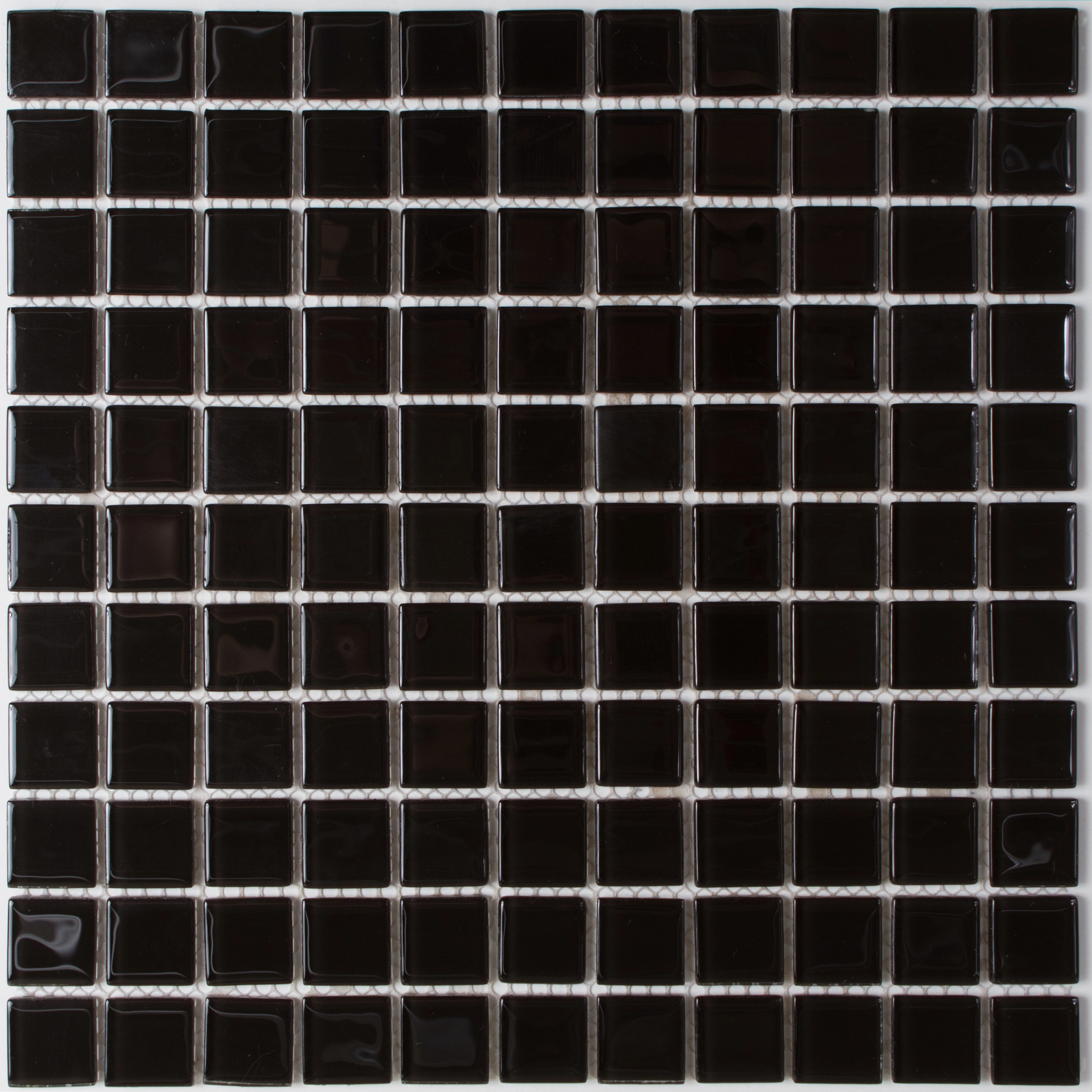 Pastilha Autoadesiva Preto 30x30 Vidro Real