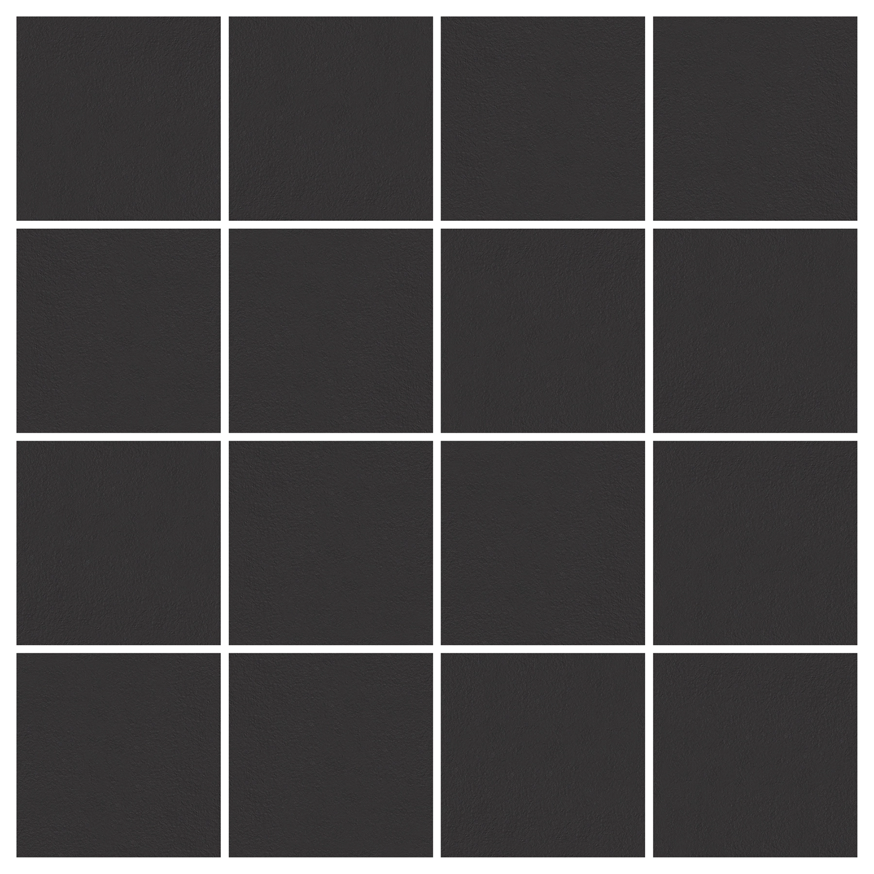 Revestimento para Fachada e Piscina Monocolor Fosco 7,5x7,5cm Borda Arredondada Surfaces Flat Coal Portobello