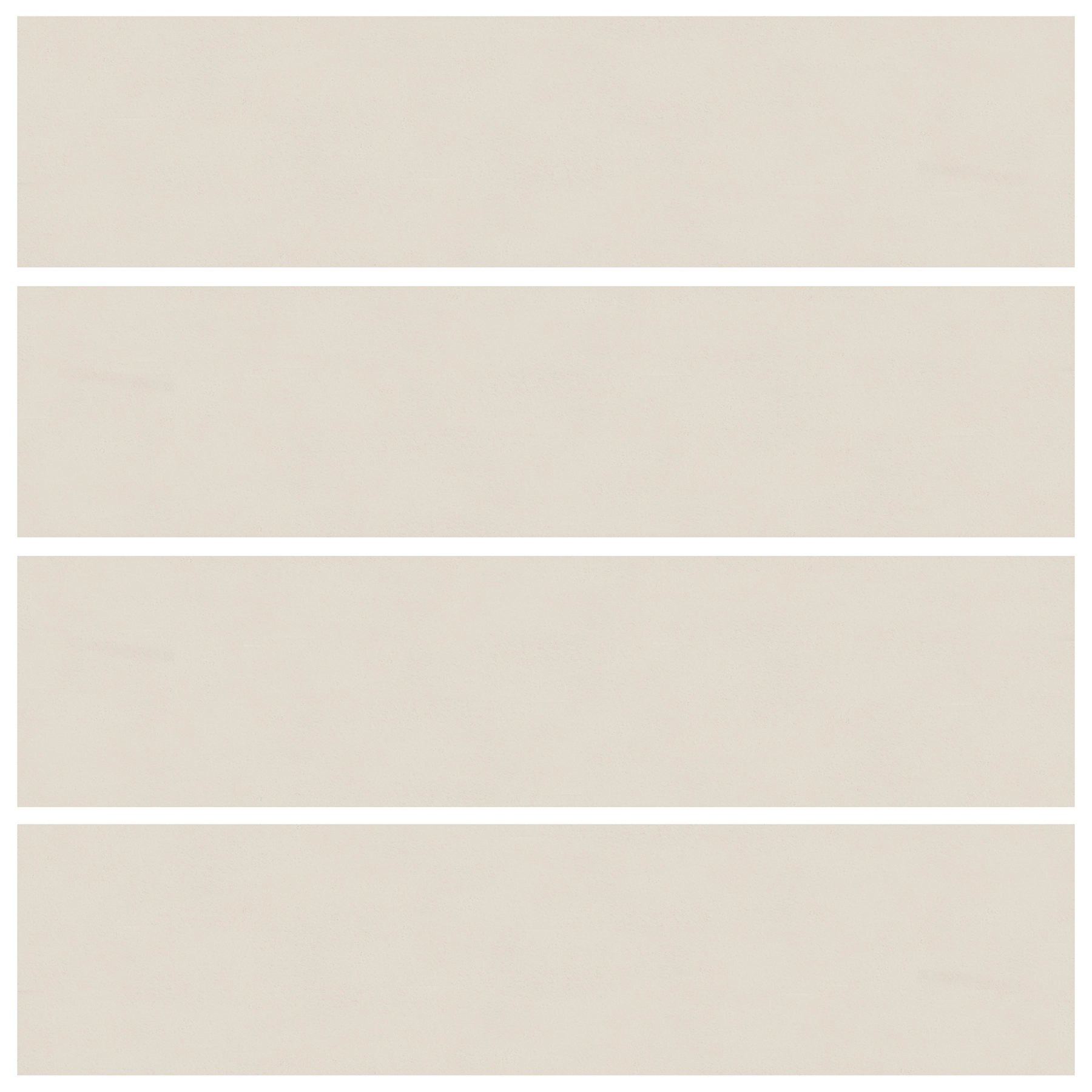 Revestimento para Fachada e Piscina Monocolor Fosco 9x37cm Borda Arredondada Surfaces Flat Off White Portobello