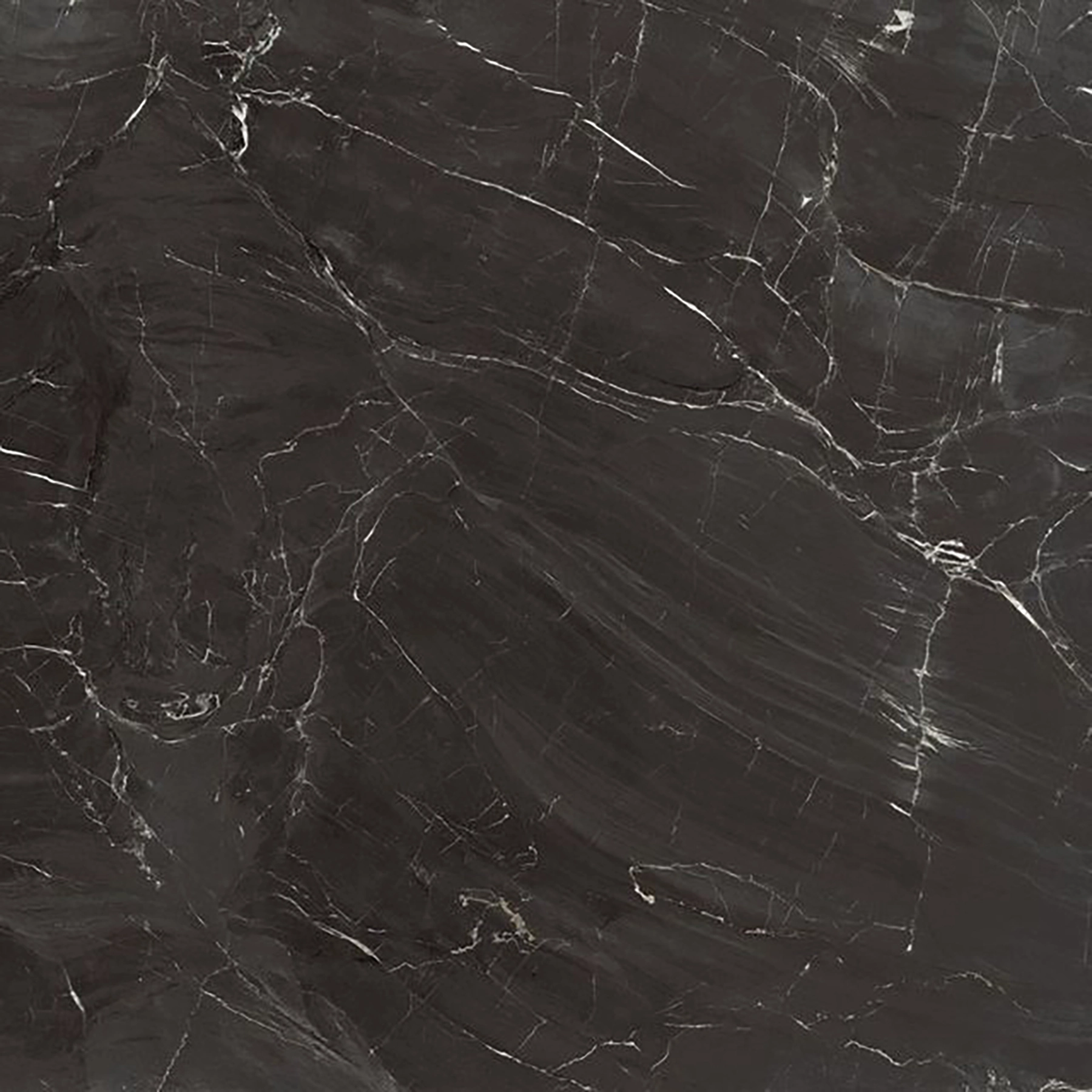 Porcelanato Marmorizado Polido Borda Reta Interno 84x84cm Nero Reale Elizabeth