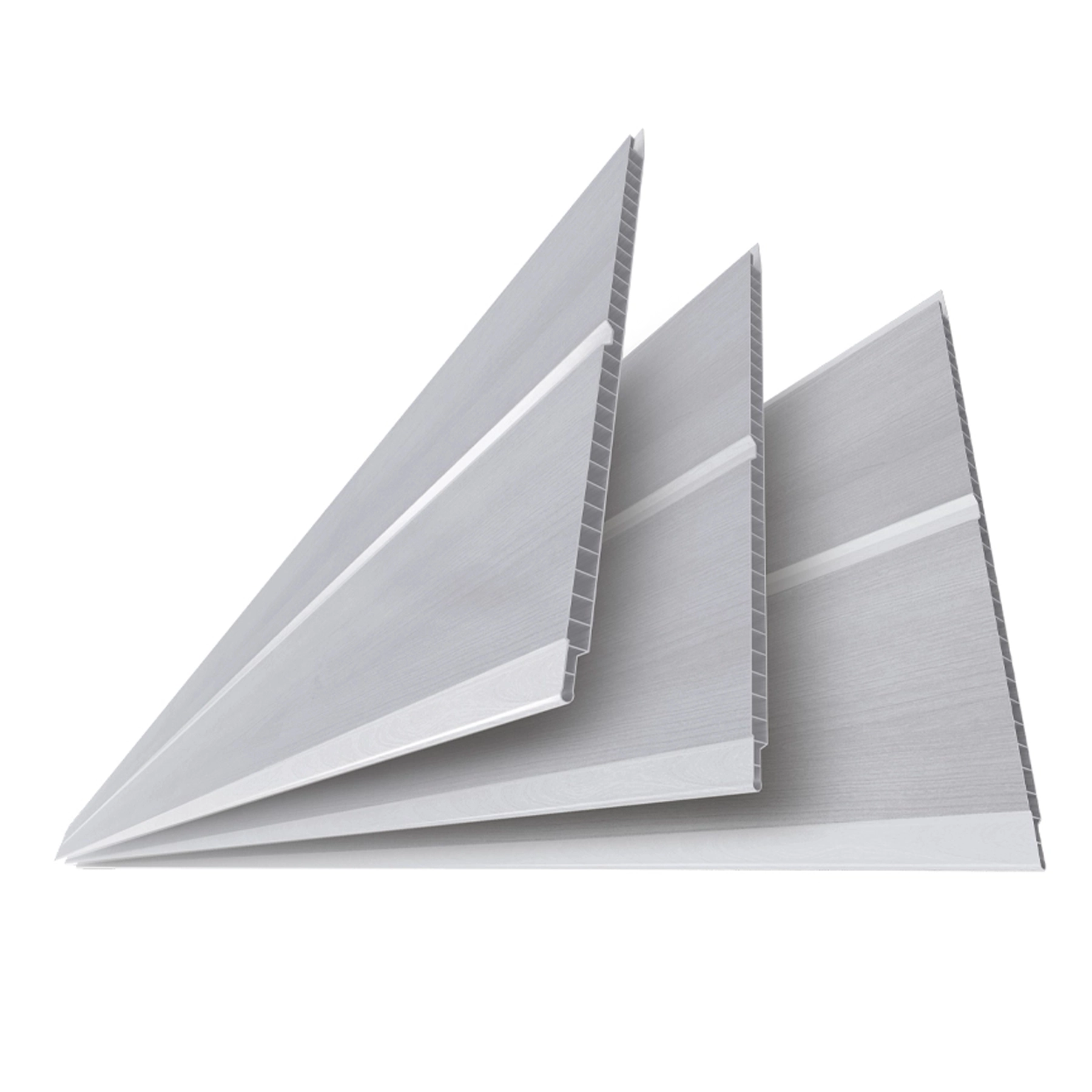 Forro de PVC Cinza Madeirado 6m x 20cm Gemini Slim Plastilit