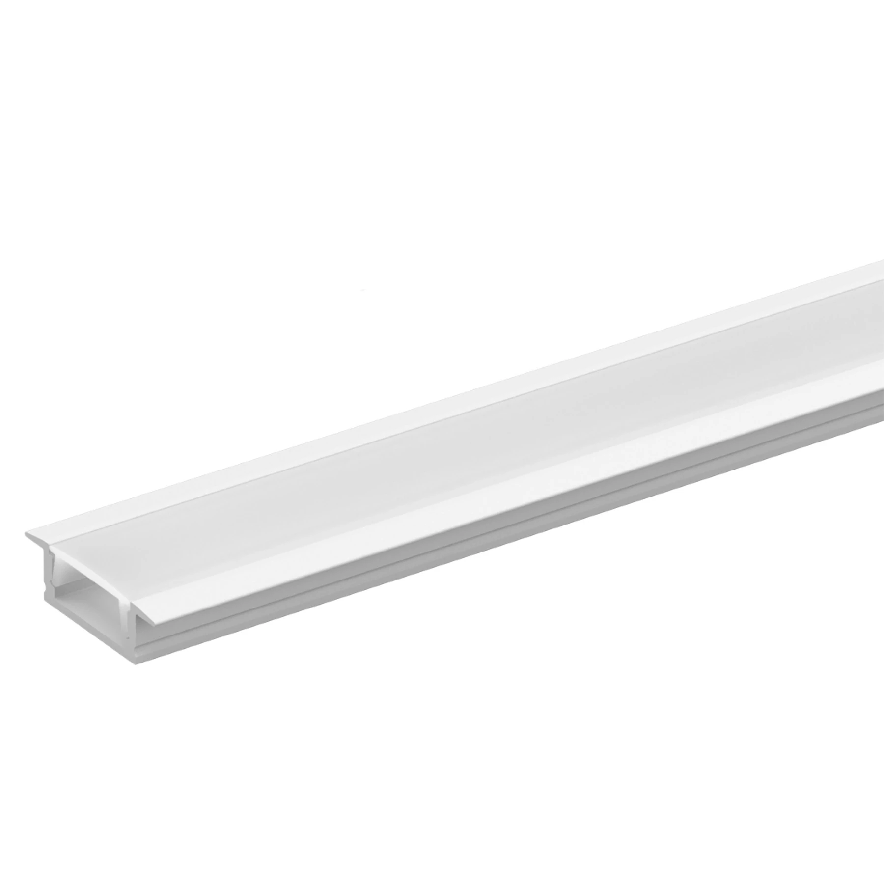 Perfil de Embutir Branco 1m IP20 Hazak
