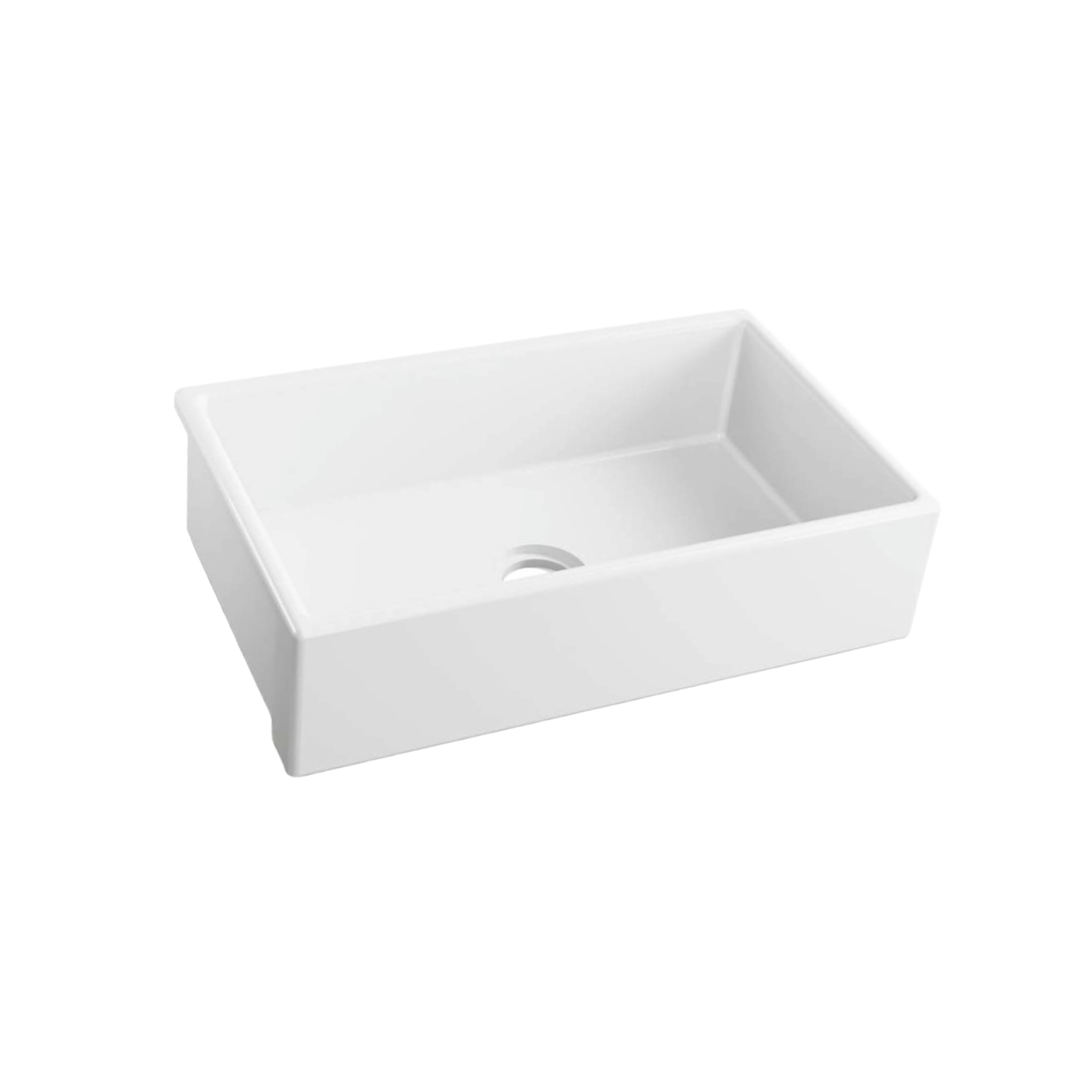 Cuba para Cozinha Simples Embutir ou Sobrepor Resina Solid Surface Acetinada Branca 59,8x44,8x19,2cm 4.1/2" Don Artesano