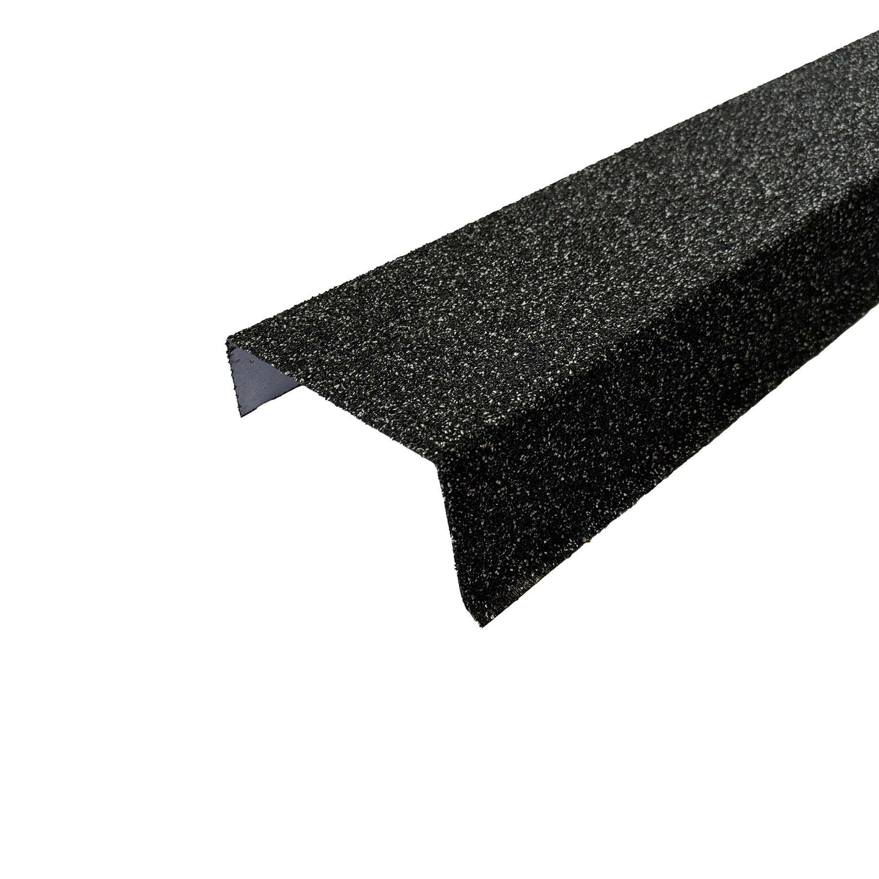 Acabamento Gravilhado Lateral Fixar Alvenaria 18,5x120cm Preto Euro Telhas