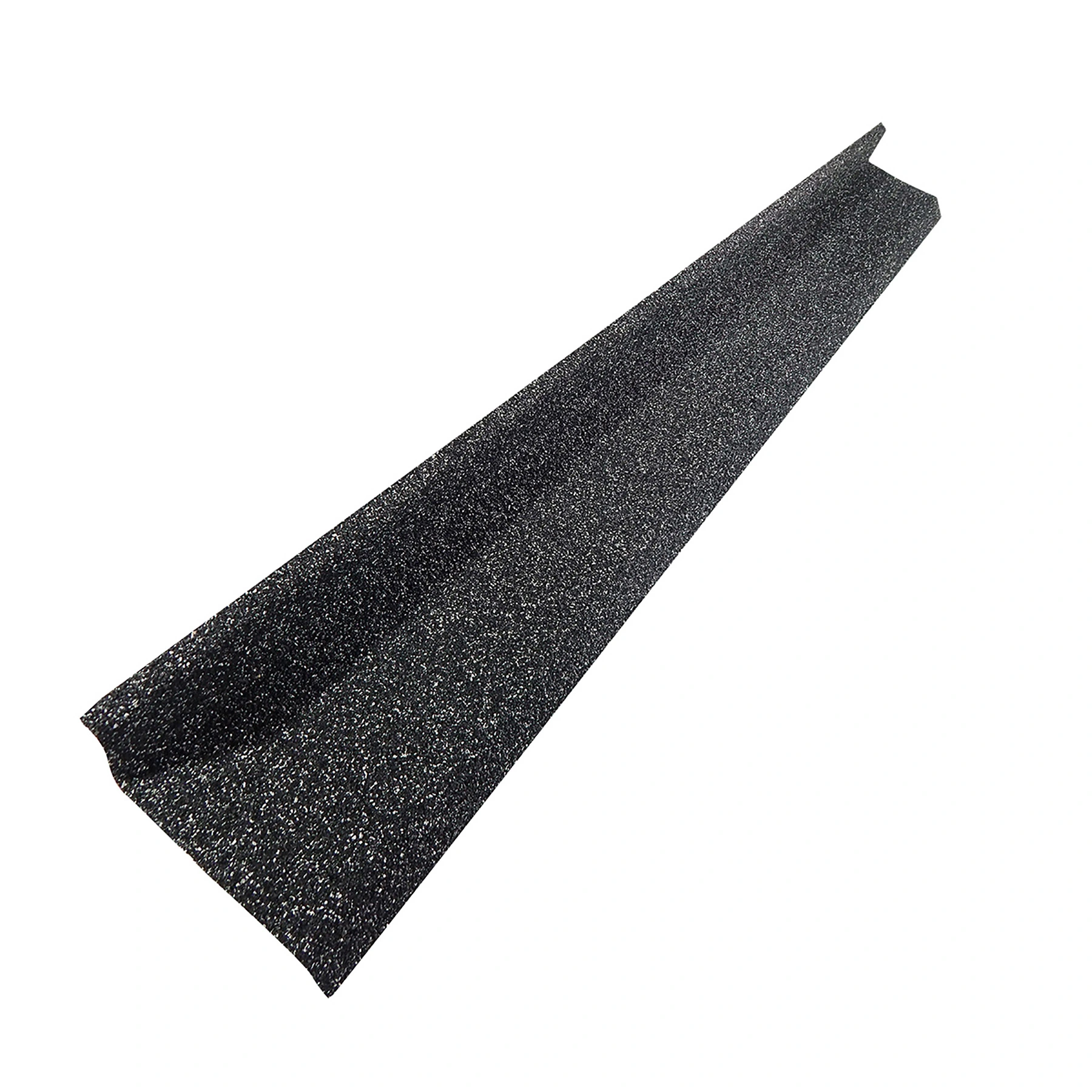 Rufo Cerâmica Gravilhada 15x120cm Preto Euro Telhas