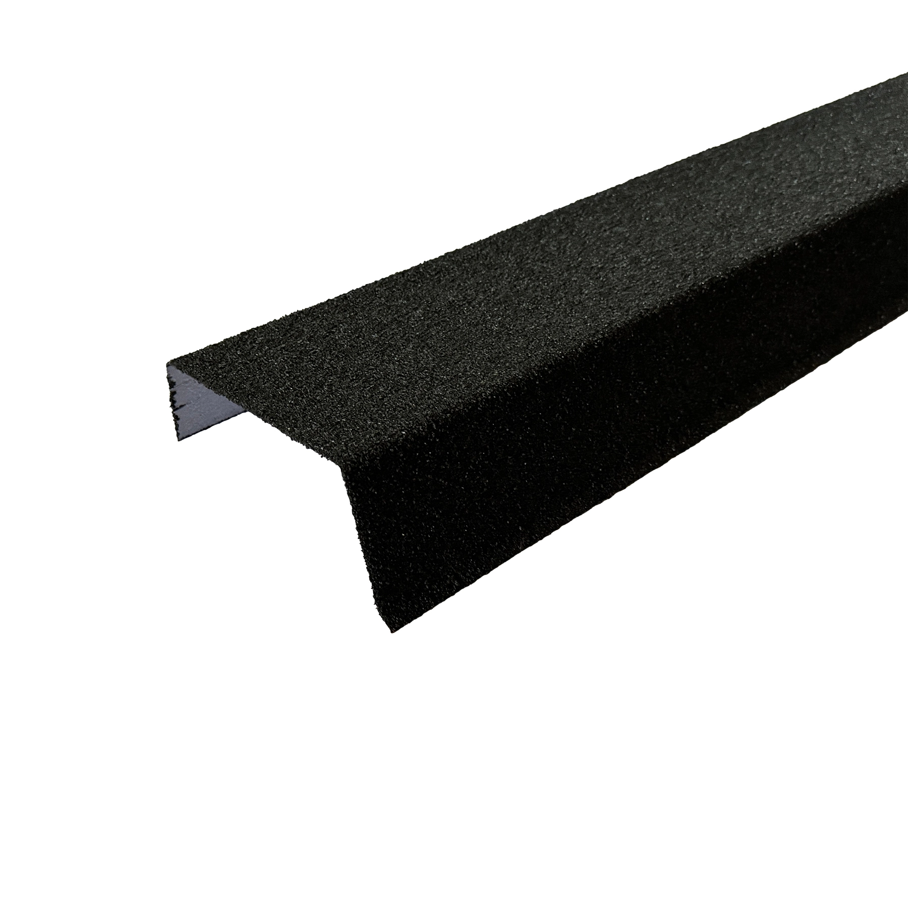 Acabamento Gravilhado Lateral Fixar Alvenaria 18,5x120cm Preto Euro Telhas
