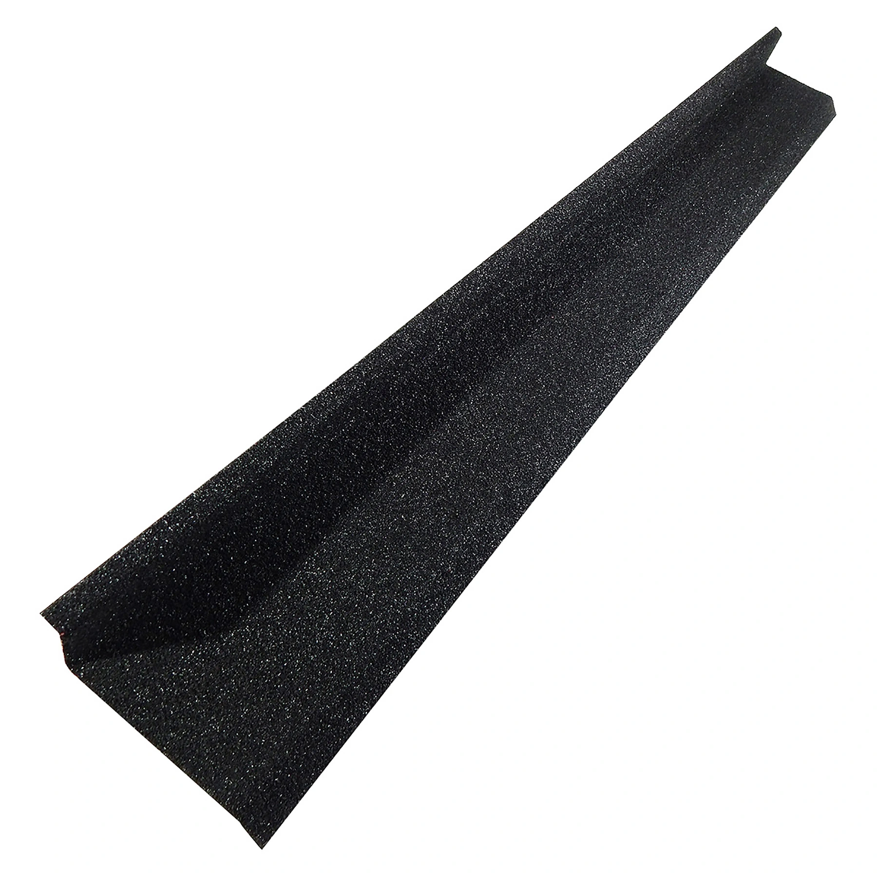Rufo Cerâmica Gravilhada 15x120cm Preto Euro Telhas