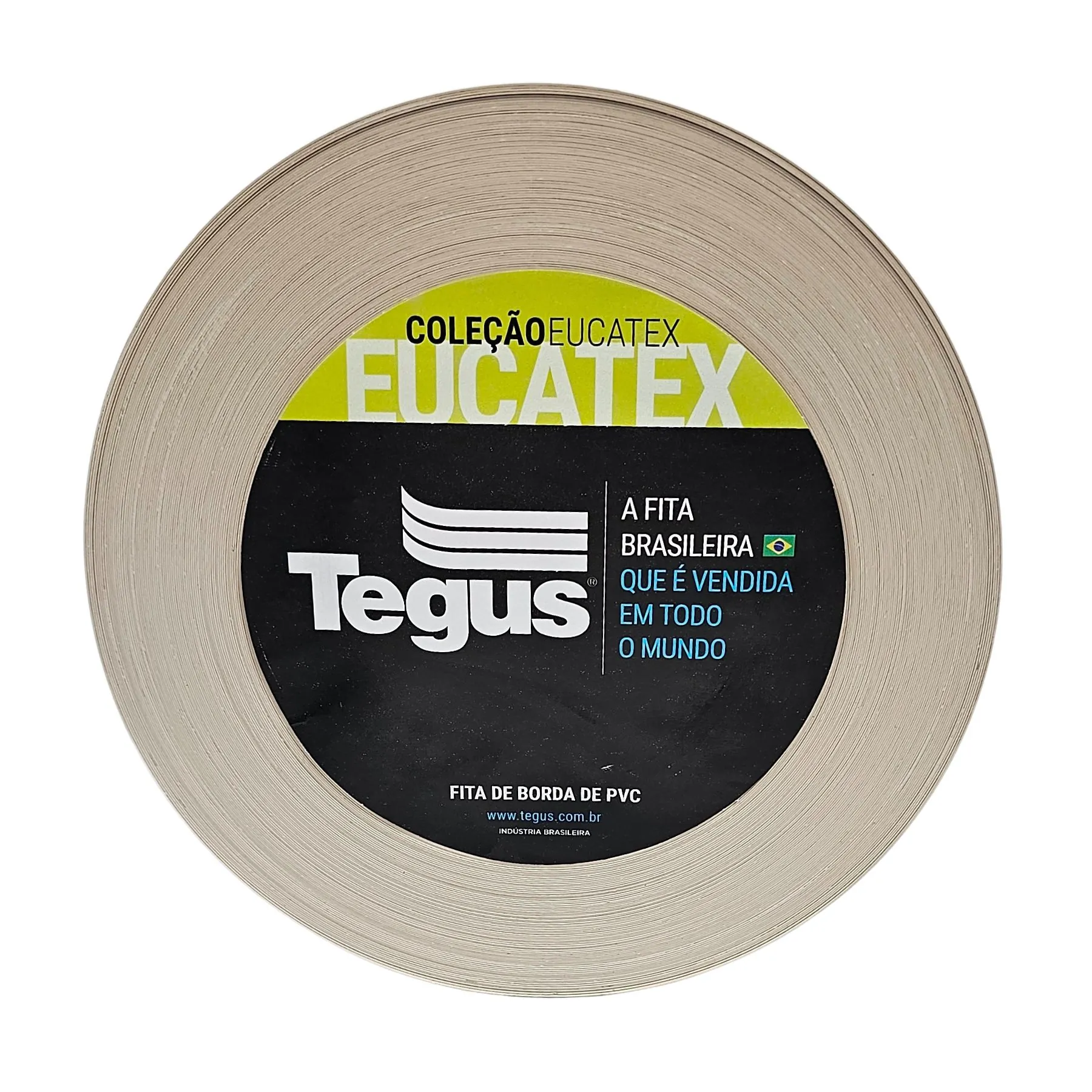 Fita de Borda de Plástico PVC P03 Amadeirado 22mm Rolo com 10m Eucatex