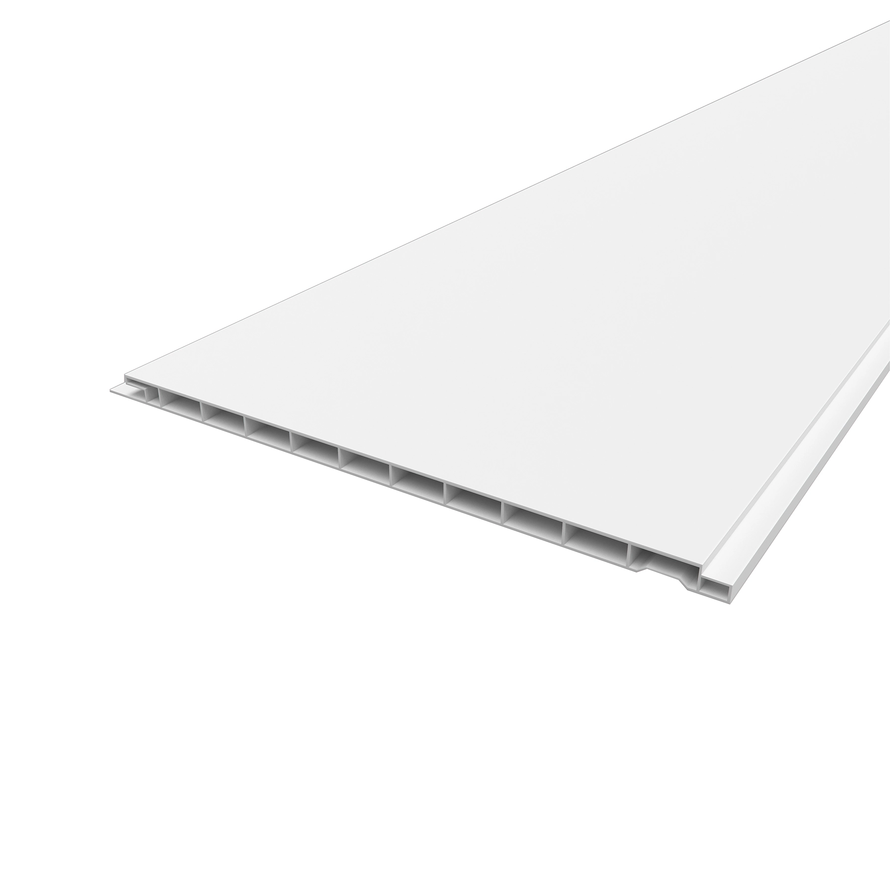 Forro de PVC Branco Forro de PVC 4mx0,2cmx10mm Liso Para Teto e Parede Ecoplast