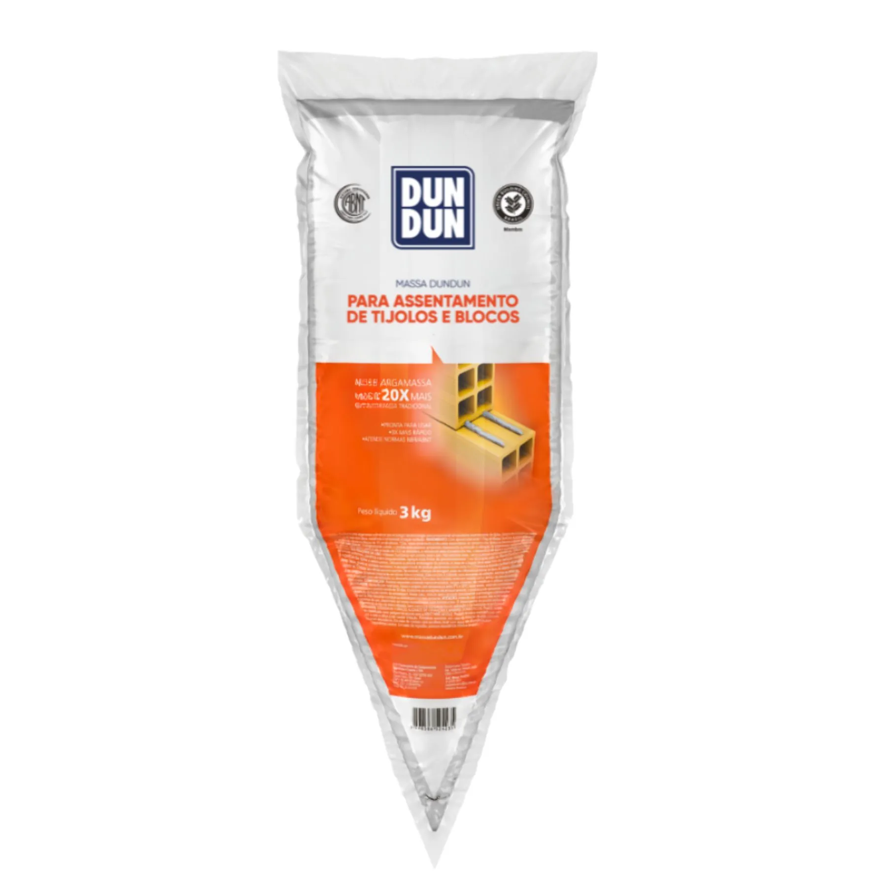 Argamassa Polimérica Interno e Externo 3kg Cinza Claro DunDun