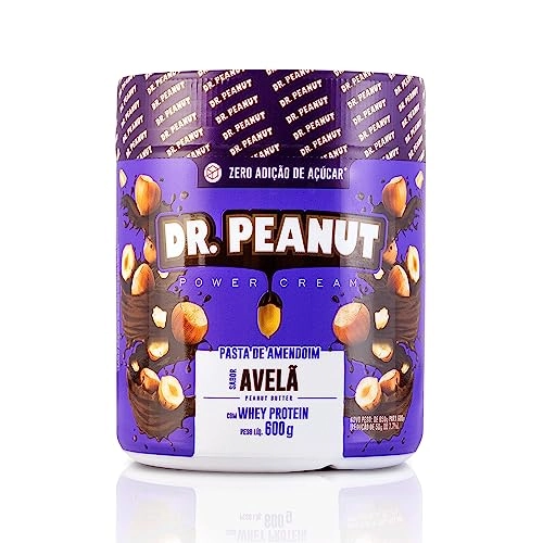 Pasta De Amendoim 600g Avelã Com Whey Protein Dr. Peanut