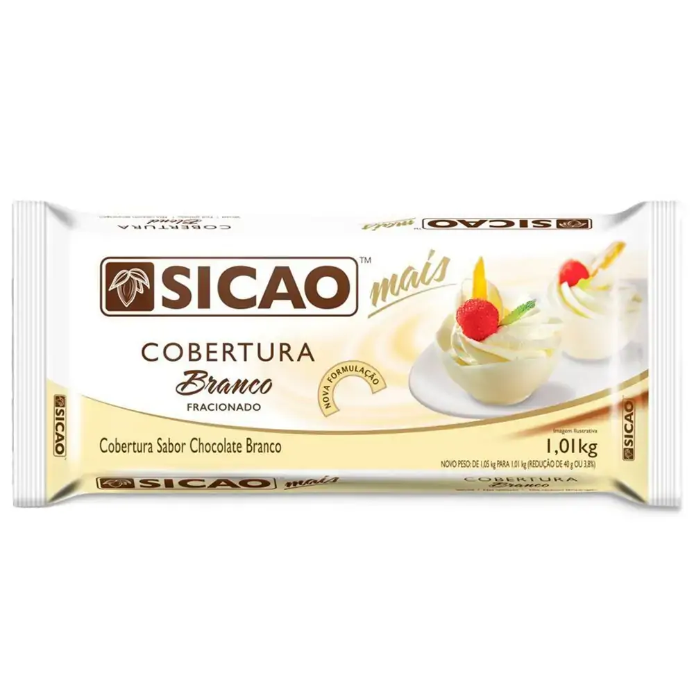 Choc Barra Hidr Branca 1,050 Kg Sicao