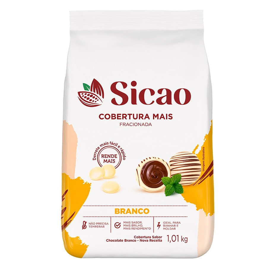 Gotas Cobertura Sicao Branco