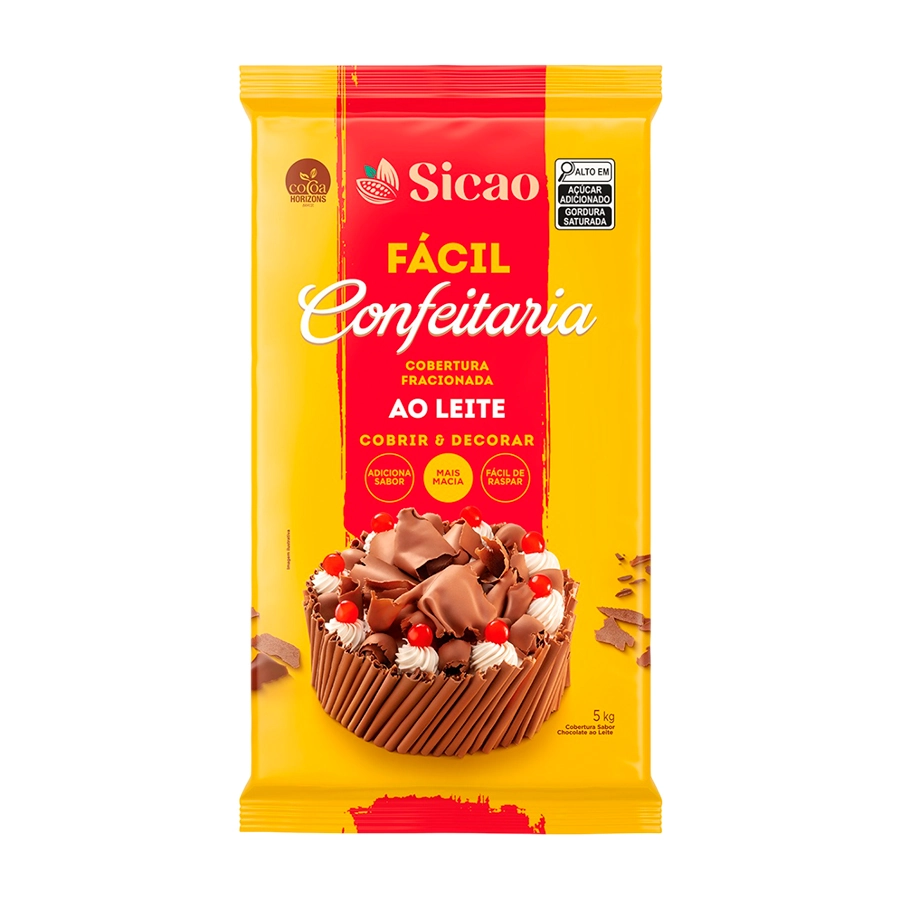 Choco Sicao Frac Cob Facil Leite 5kg Ilm Bl 0011021 E66 Callebaut