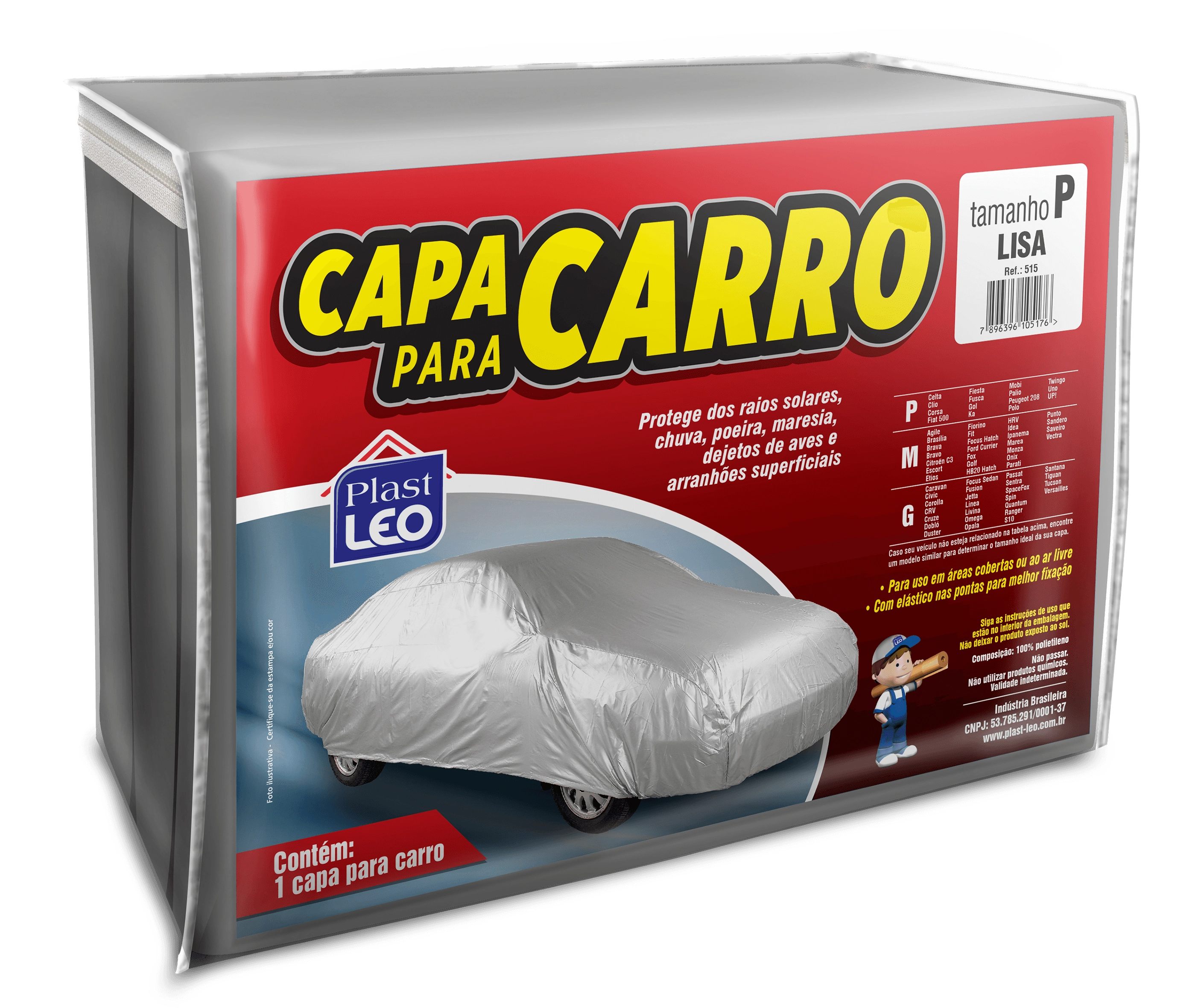 Capa Carro Tam P 517 P 9193 Plast Leo