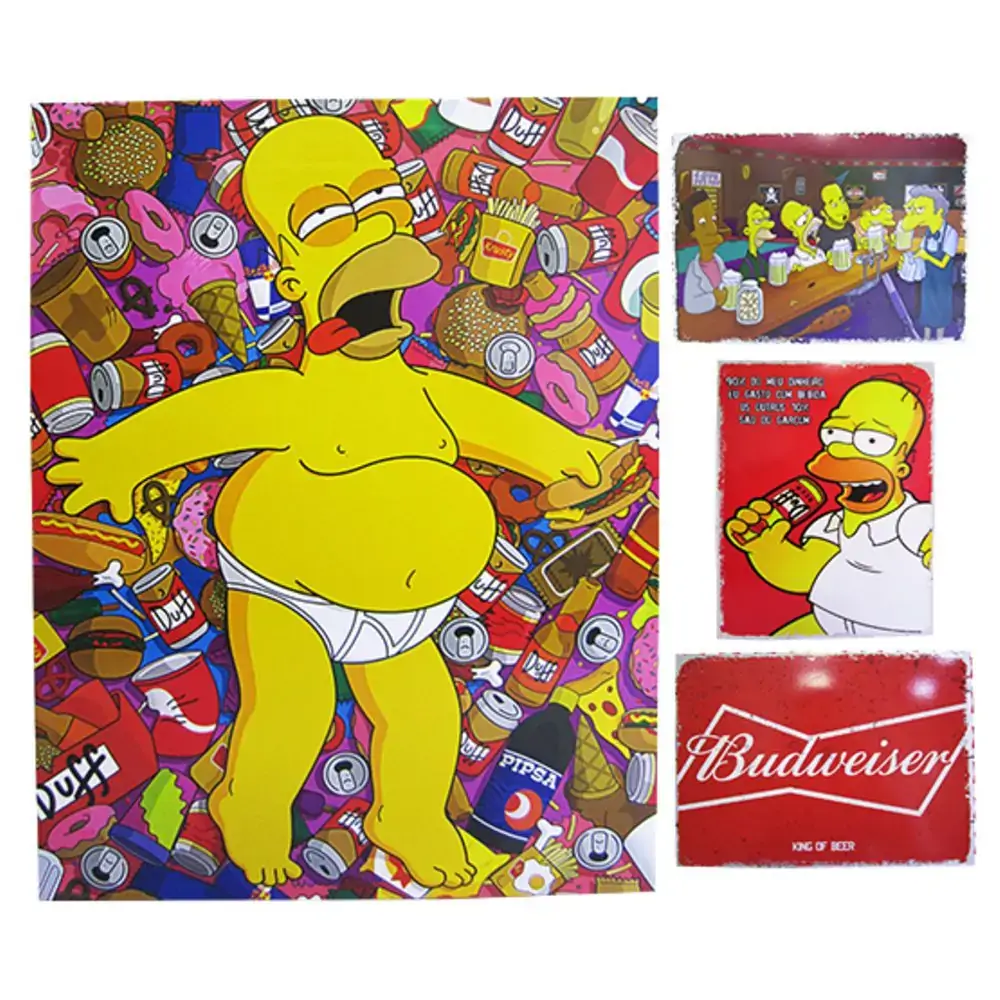 Quadro Metal Cerveja 30x40