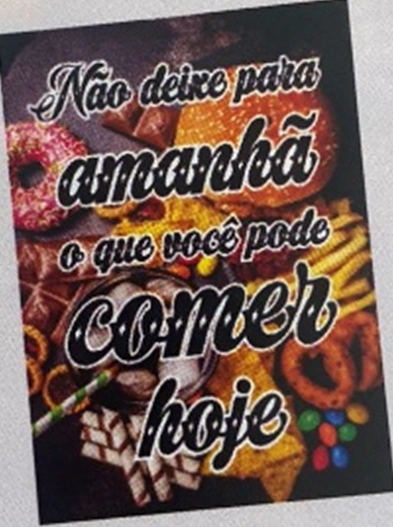 Quadro Metal Fast Food 30x40
