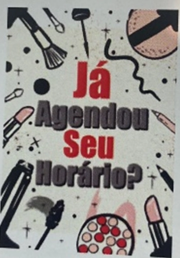 Quadro Metal Salao Feminino 30x40