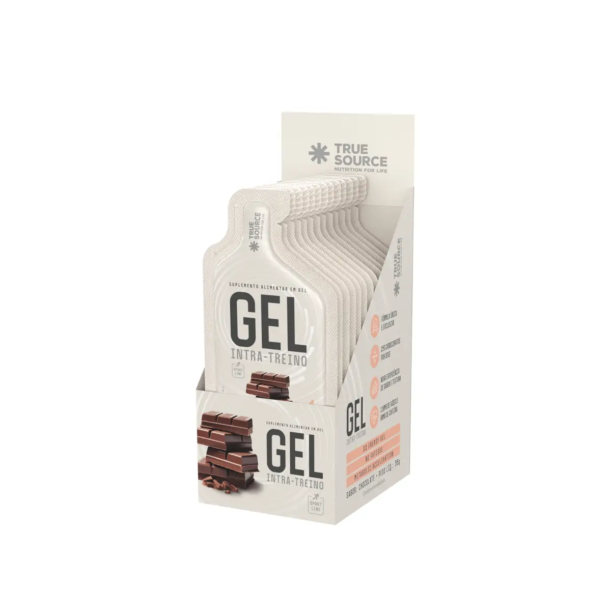 Gel Intra-treino Chocolate Display c/ 10 Unidades True Source