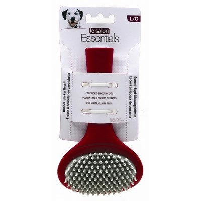 Le Salon Essentials Rubber Slicker Dog Brush, Large