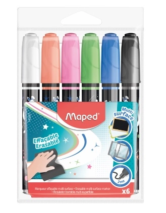 Marcador Multi Superficie Estojo X 6 Cores