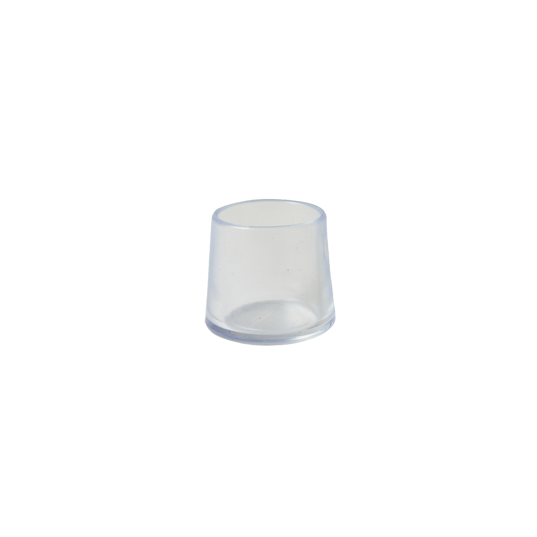 Ponteira para Móveis Redondo Plástico 22mm Transparente Standers