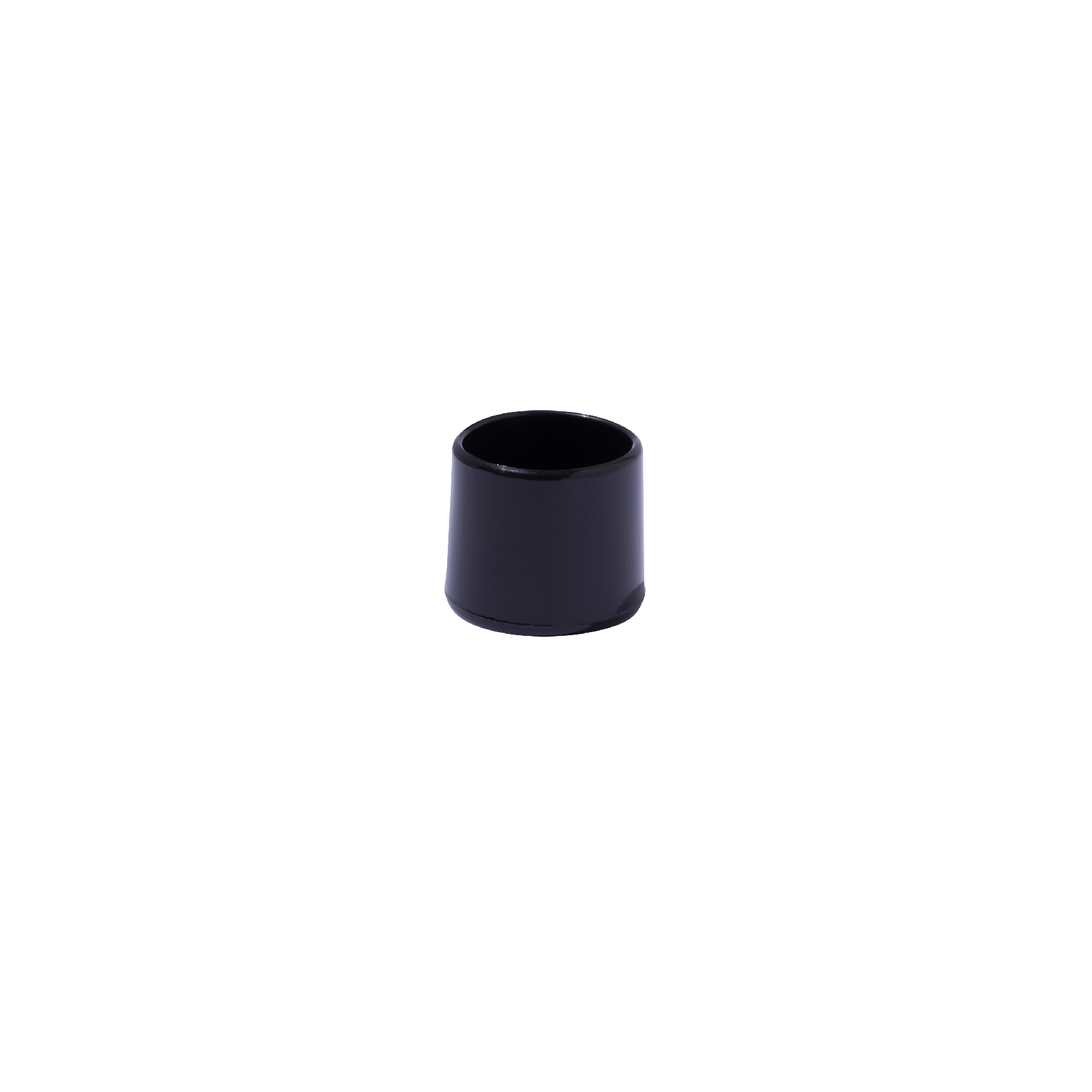 Ponteira para Móveis Redondo Plástico 22mm Preto Standers
