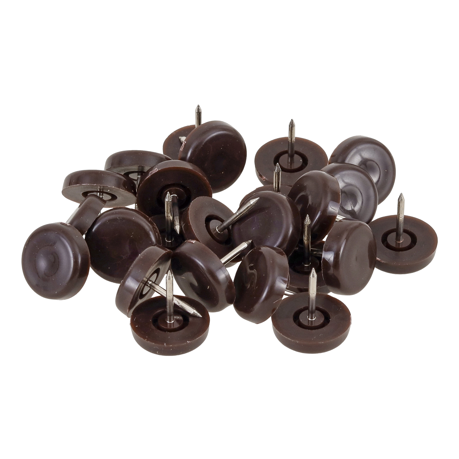 Feltro Redondo Borracha 20mm com 32 peças Standers Marrom