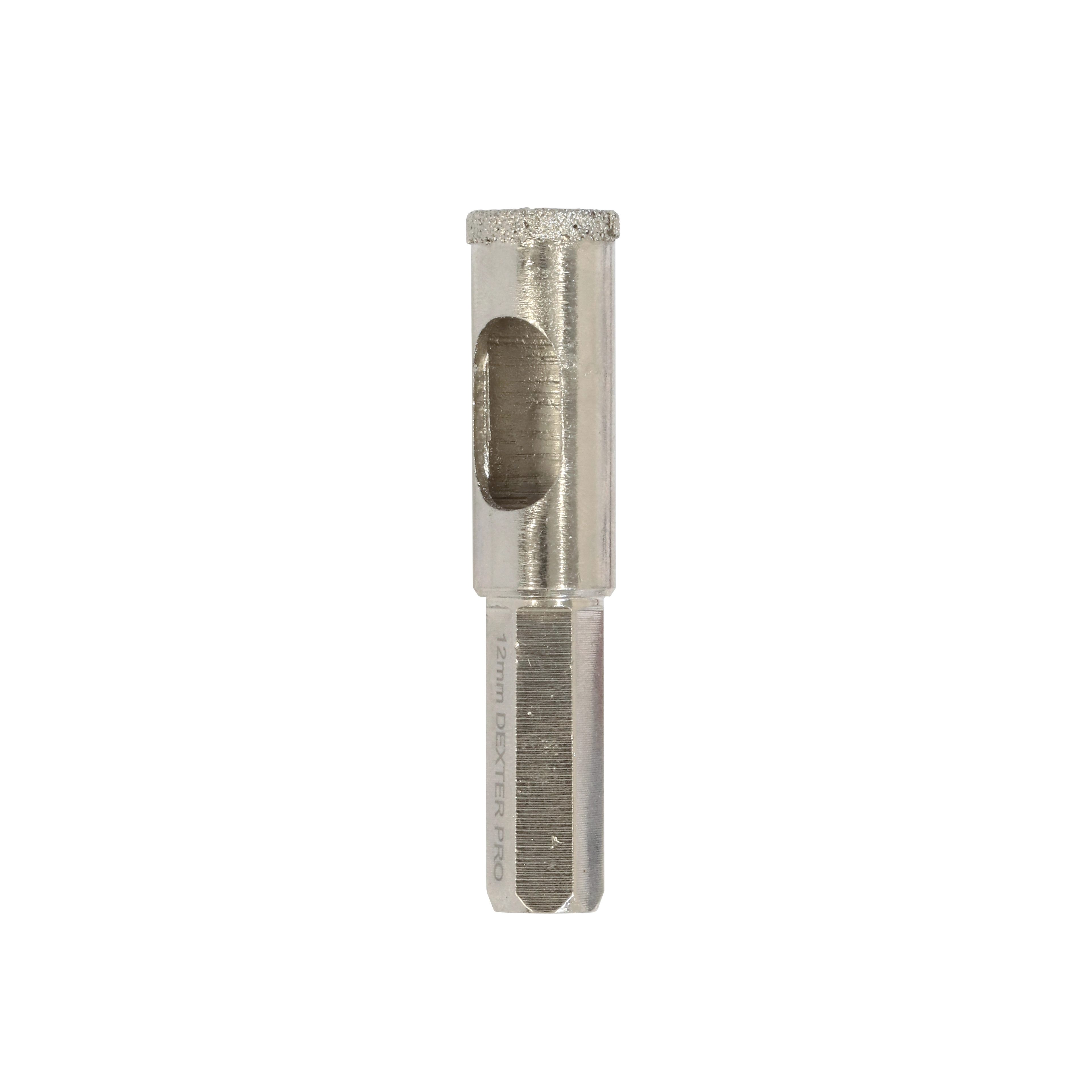Broca Diamantada encaixe Hexagonal para Porcelanato e Cerâmica 12x55mm 1 Peça Dexter Pro