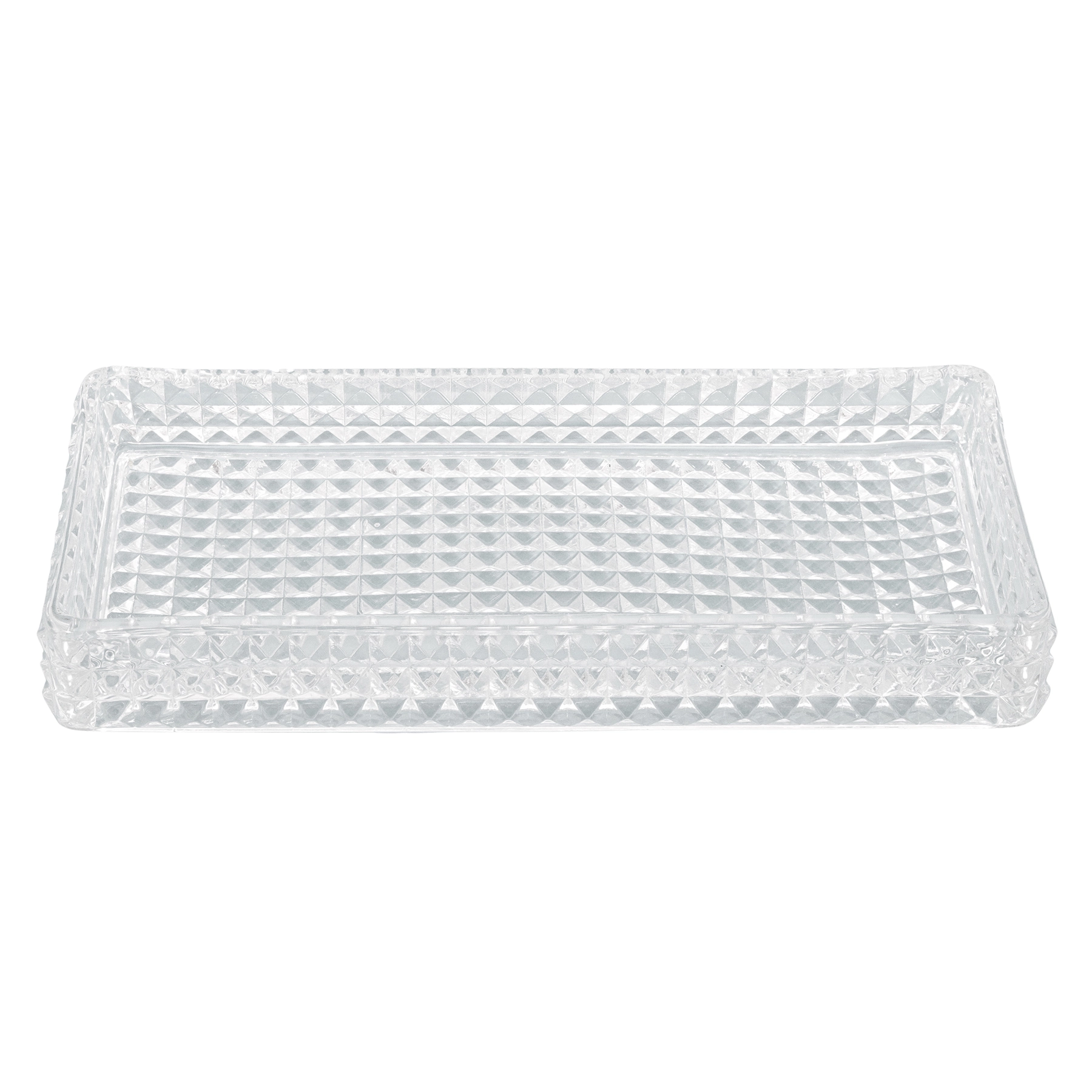 Bandeja para Banheiro de Vidro Transparente Crystal Sensea