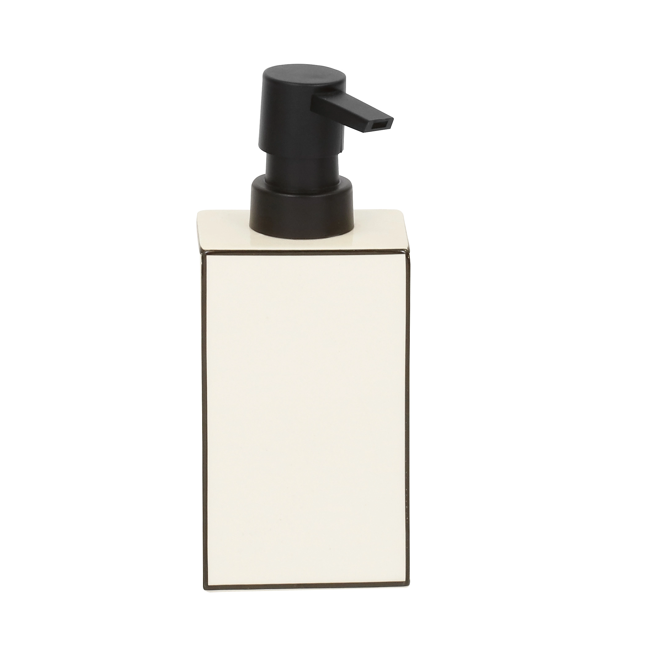 Porta Sabonete Líquido Branco em Cerâmica Outline Sensea