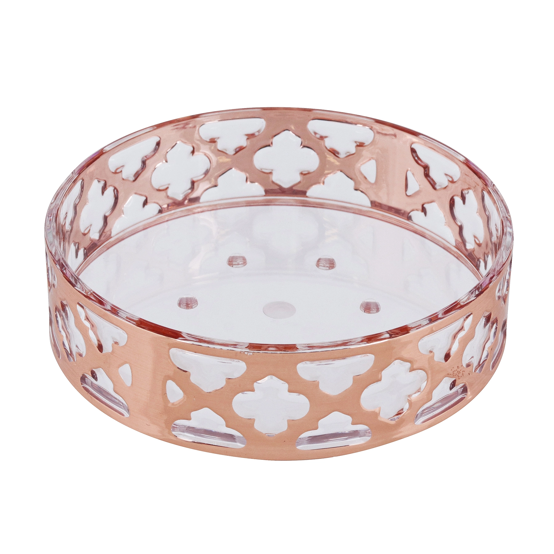 Saboneteira de Bancada para Banheiro Plástico Cobre Jasmine Sensea