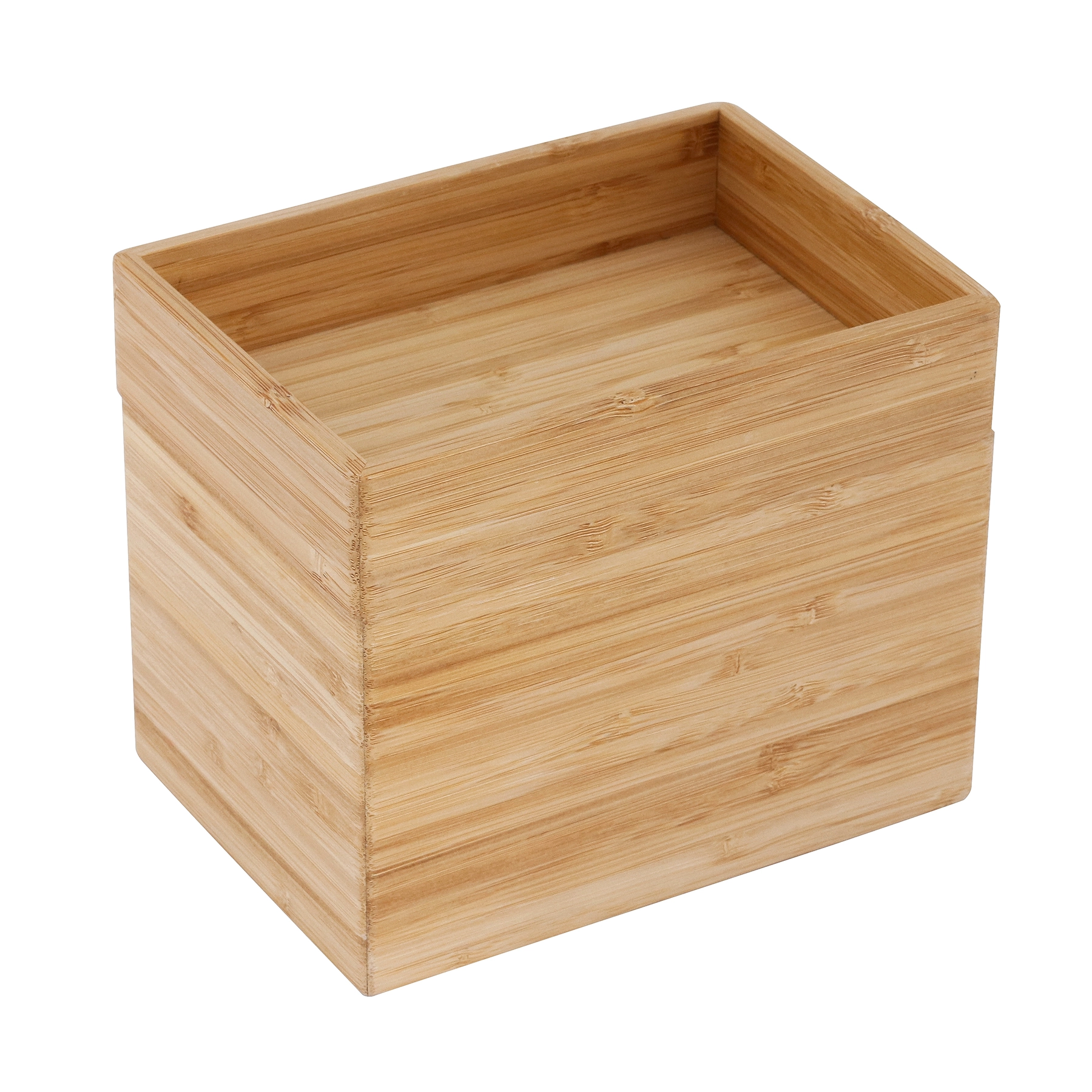 Porta Objetos de Bancada para Banheiro Fibra Natural Marrom Natural Bamboo Sensea
