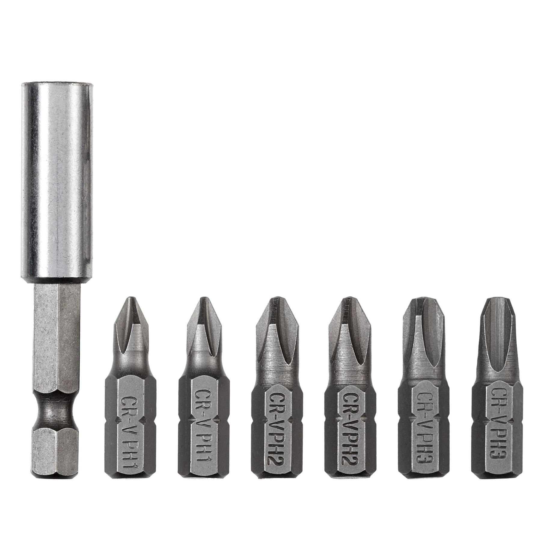 Jogo de Bits Phillips PH1-PH3 25mm com Extensão 7 peças MP