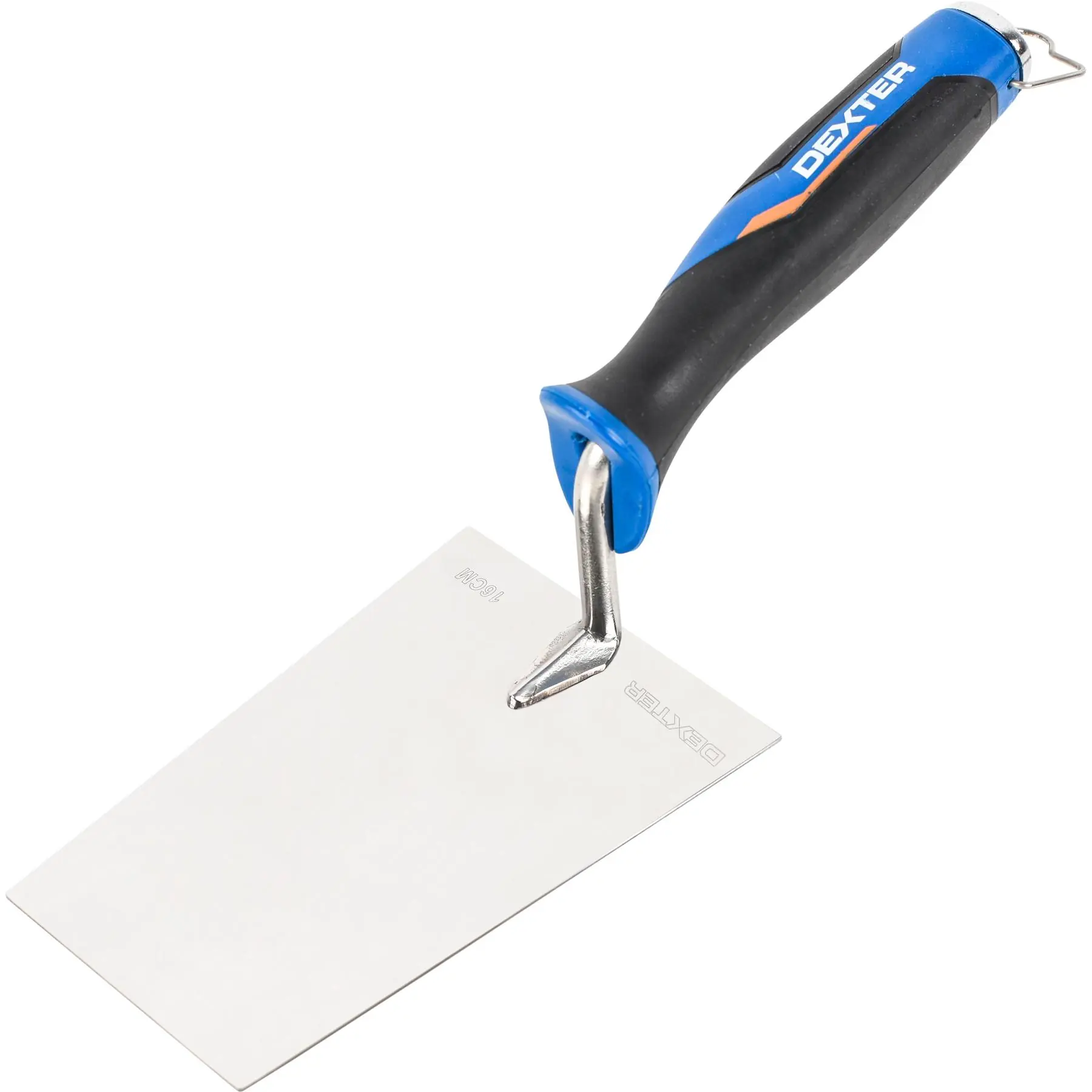 Colher de Pedreiro Quadrada 6.4/7" (160mm) com Cabo de Plástico Bimaterial Dexter