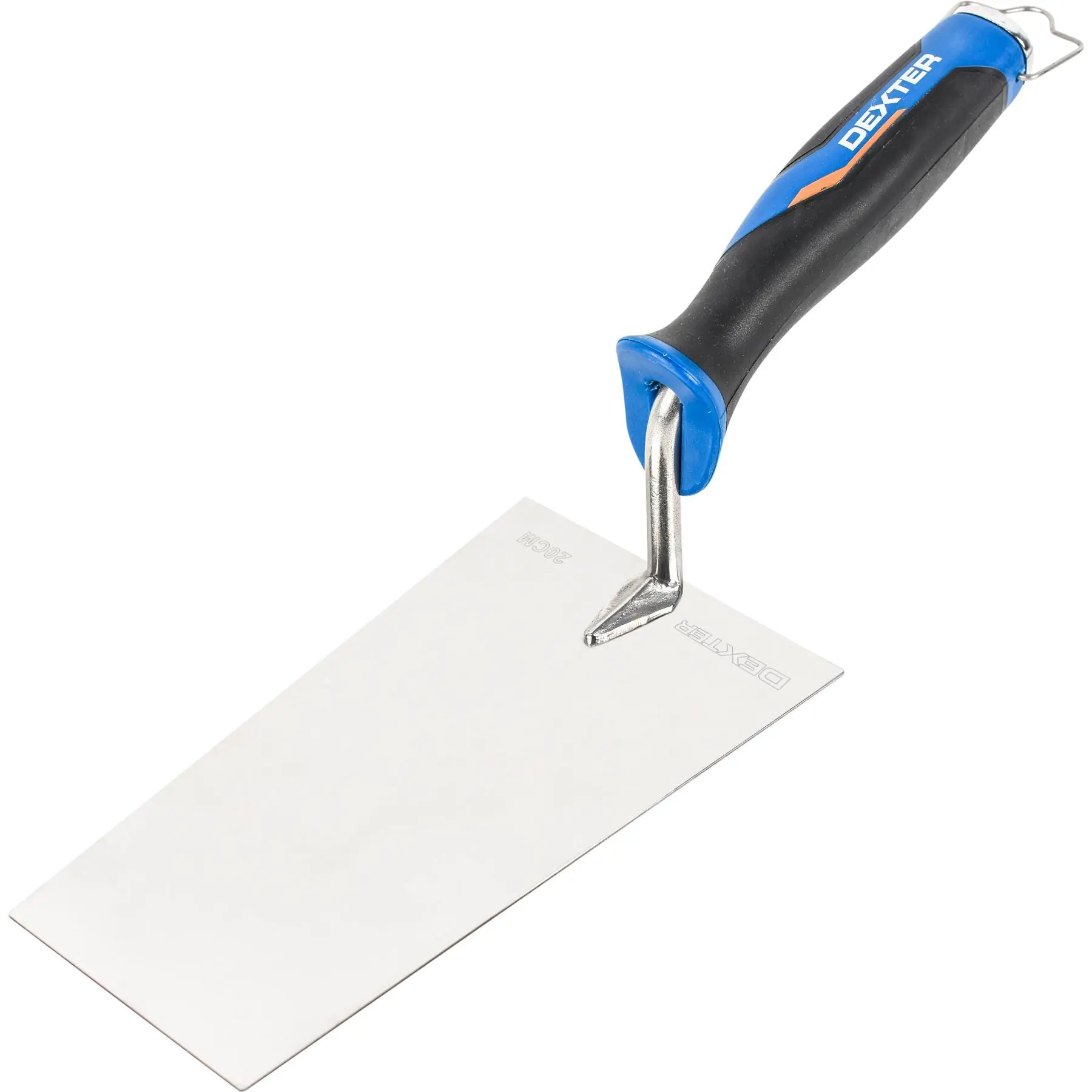 Colher de Pedreiro Quadrada 8" (200mm) com Cabo de Plástico Bimaterial Dexter