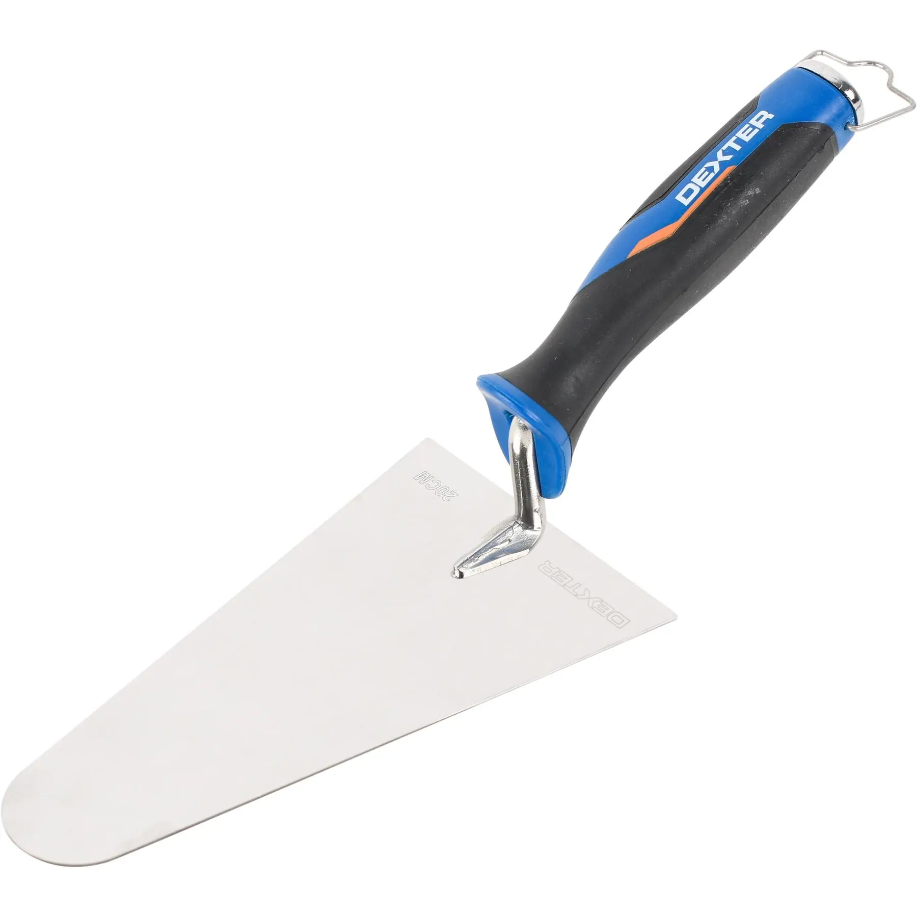 Colher de Pedreiro Canto Reto 7" (180mm) com Cabo de Plástico Bimaterial Dexter