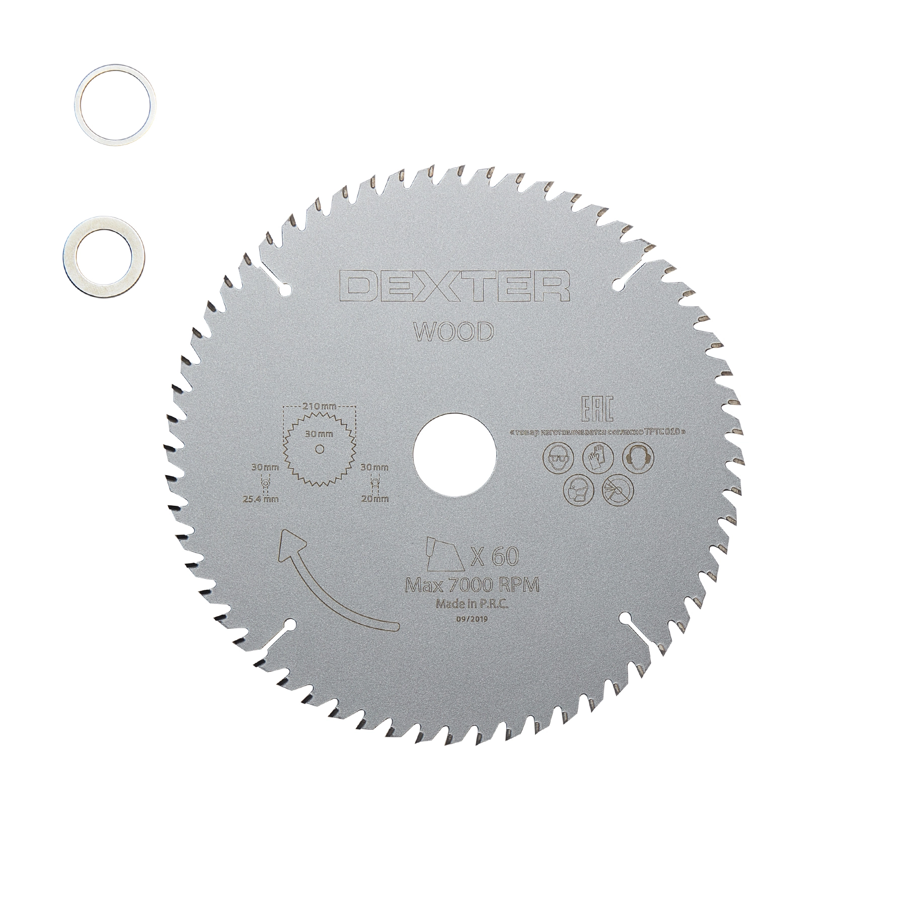 Disco de Corte Abrasivo para Madeira 8.1/4" 210mm 1 unidade Dexter
