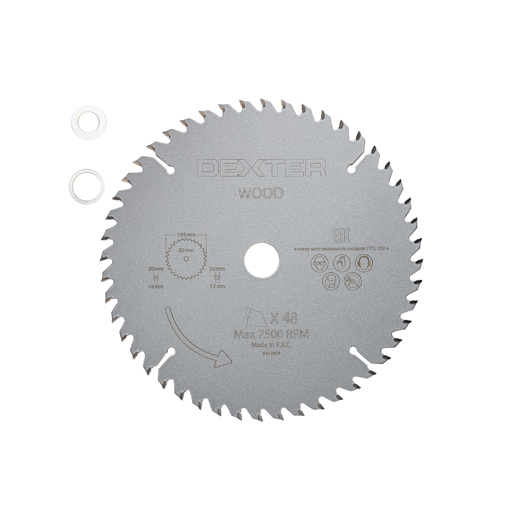 Disco de Corte Abrasivo para Madeira 7.1/4" 185mm 1 unidade Dexter