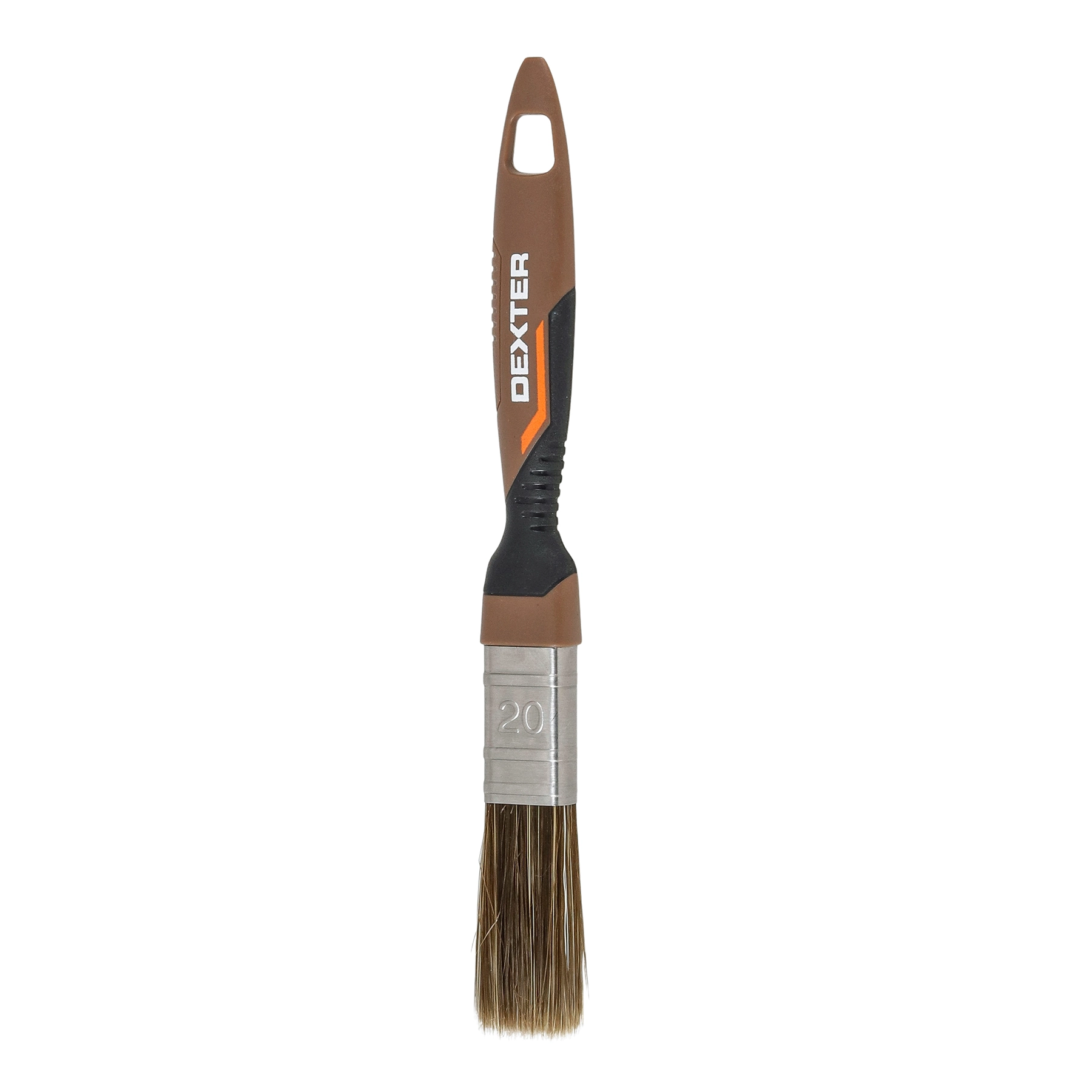 Pincel para Stain e Verniz 20mm Dexter Cabo Ergonômico Marrom