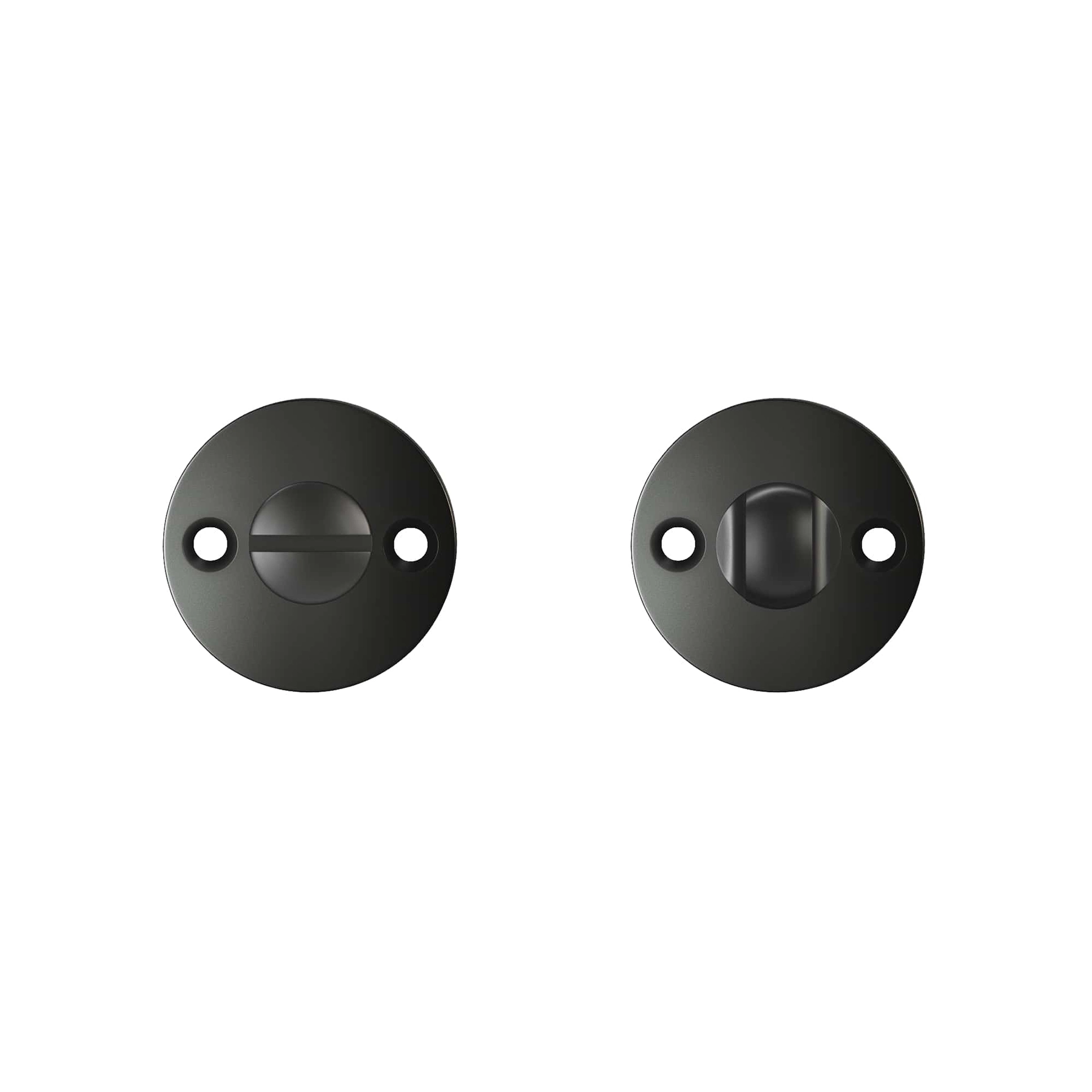 Roseta para Porta Aço Pintado Preto Lina