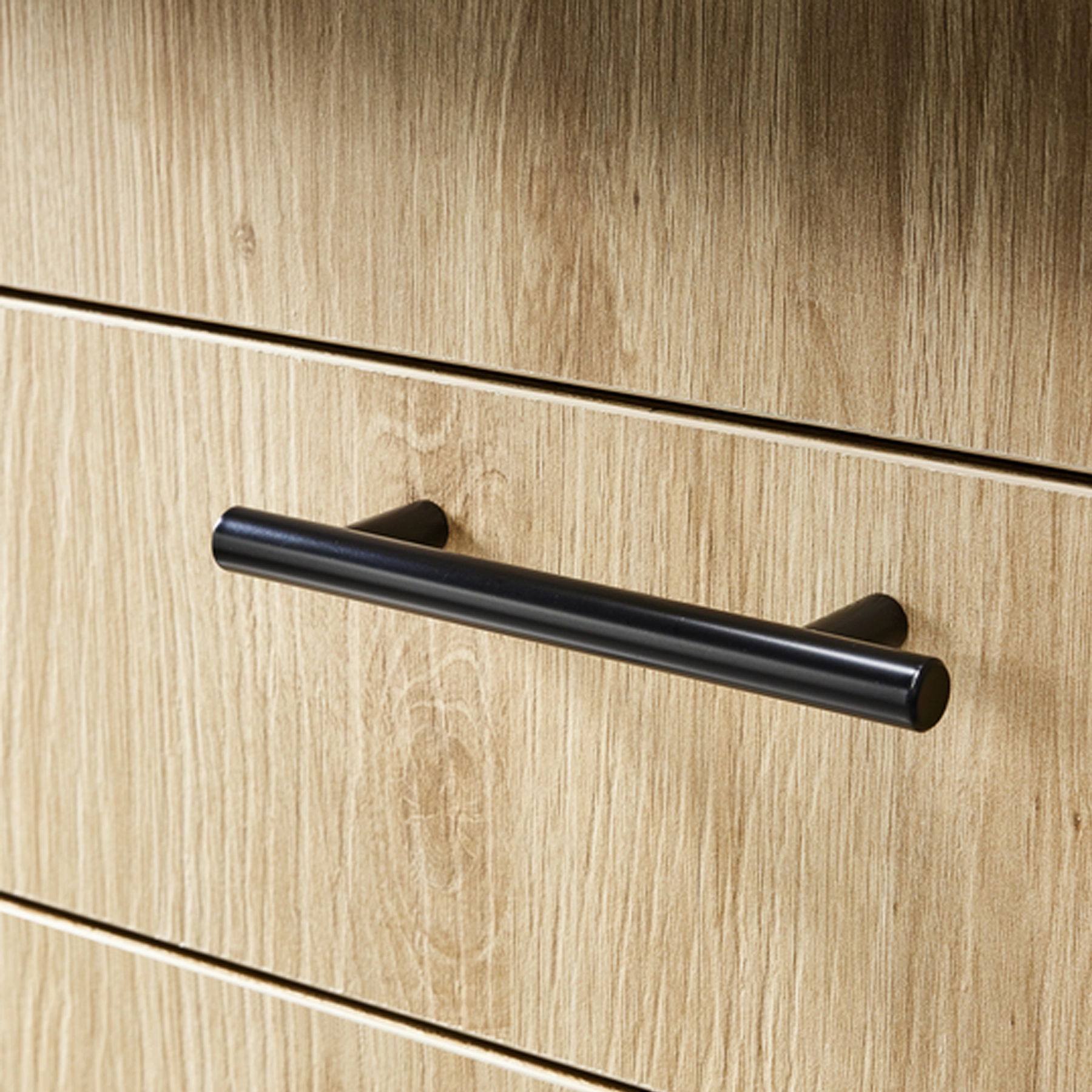 Puxador para Móveis Aço Inox Preto Botão 96mm 1 Peça Sara Inspire
