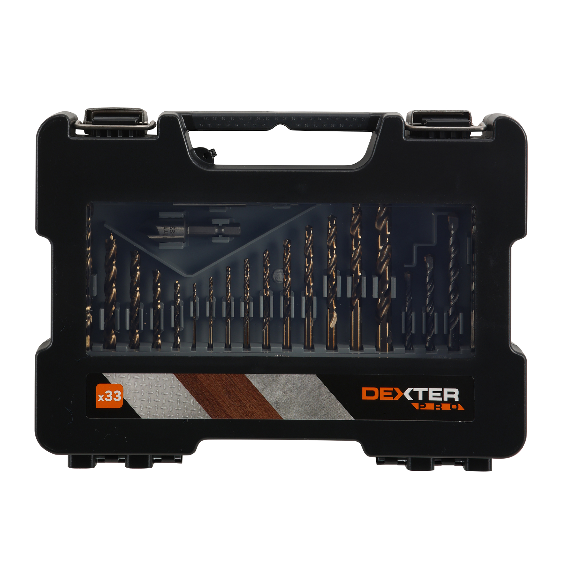 Jogo de Brocas para Multiconstrução 33 Peças Dexter Pro