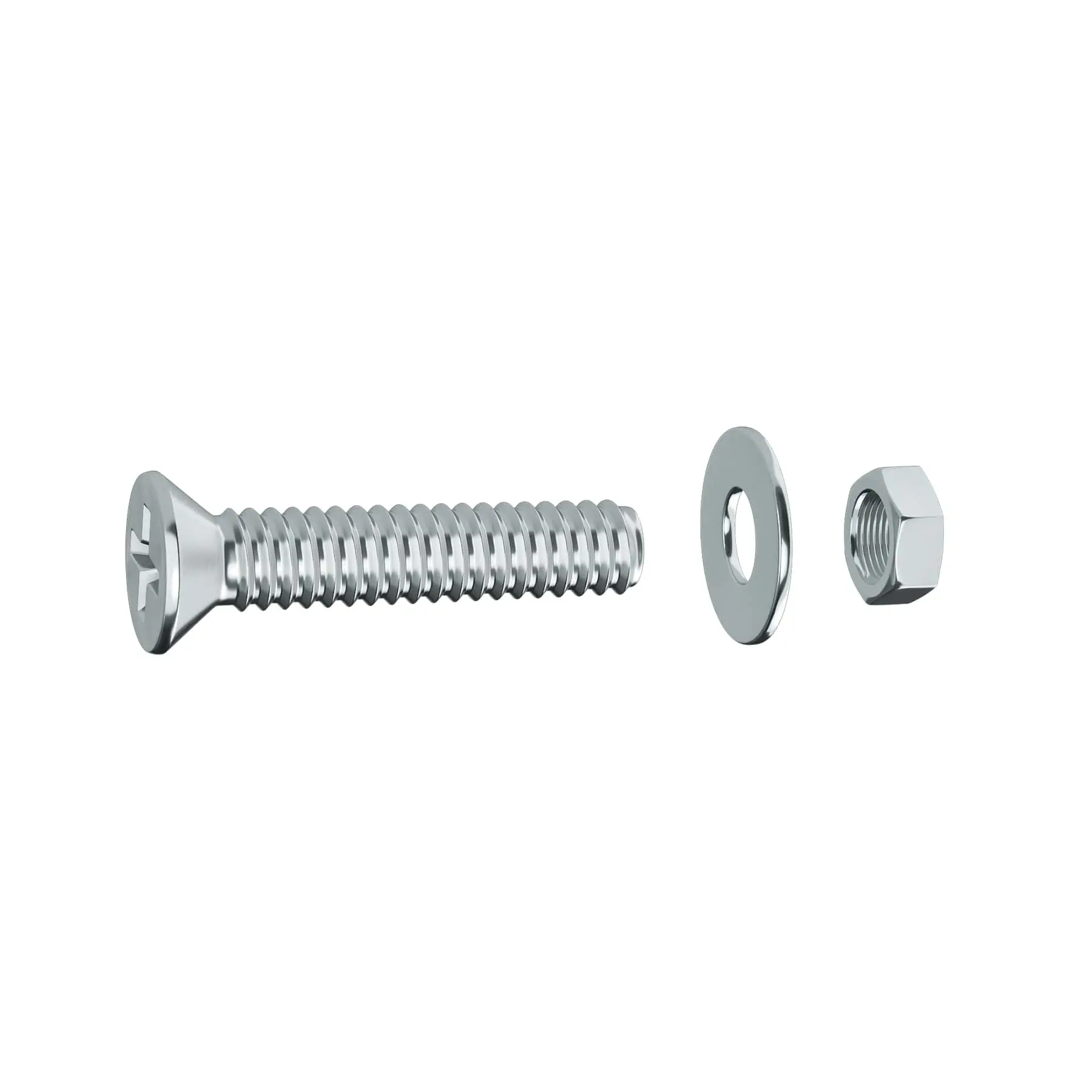 Parafuso Cabeça Chata Philips 4x25mm 20 Peças Standers